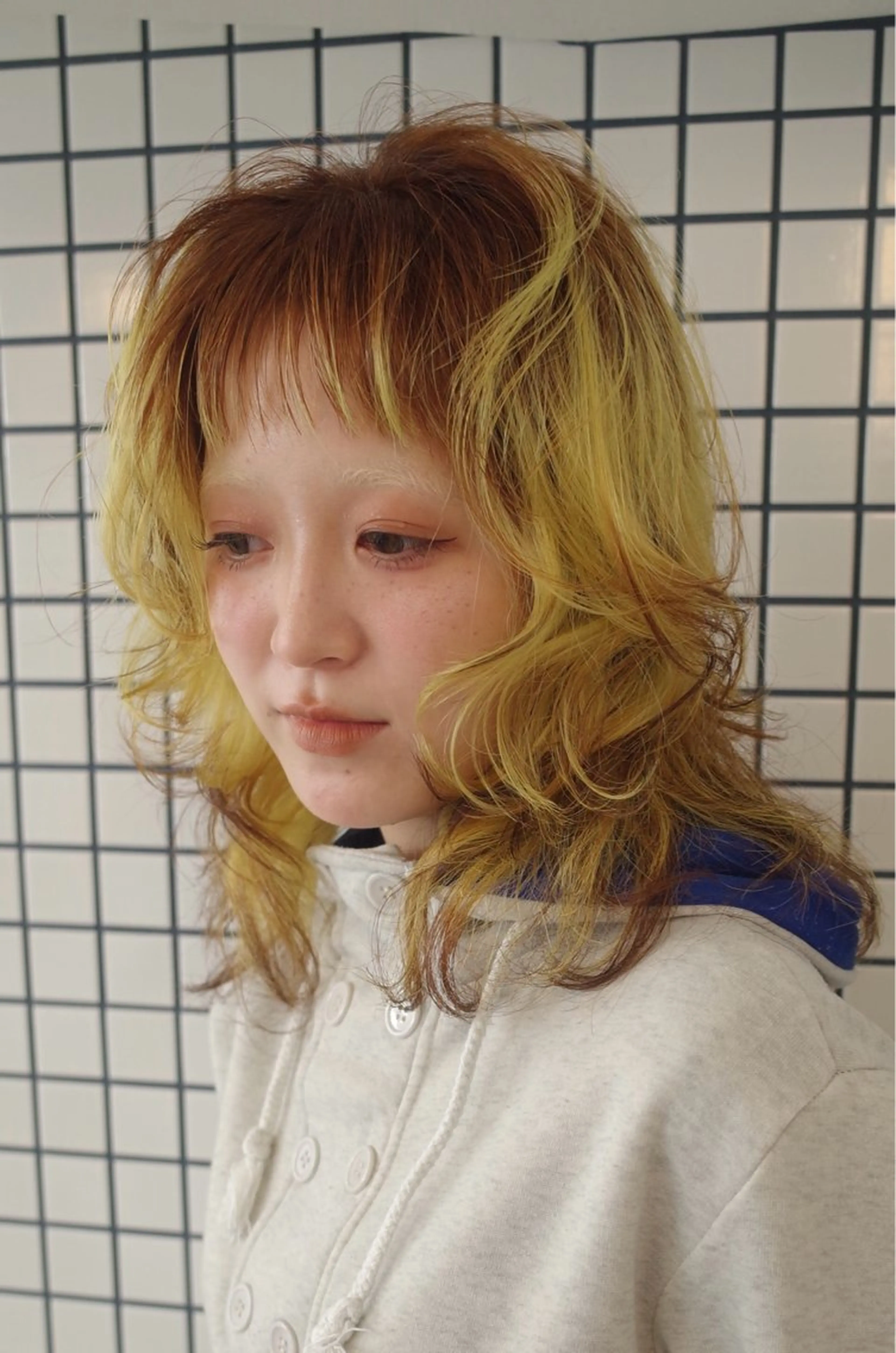 ミディアム カラー ブラウンカラー ヘアカラー トリートメント Momoka🪷 /ハイトーンのヘアスタイル