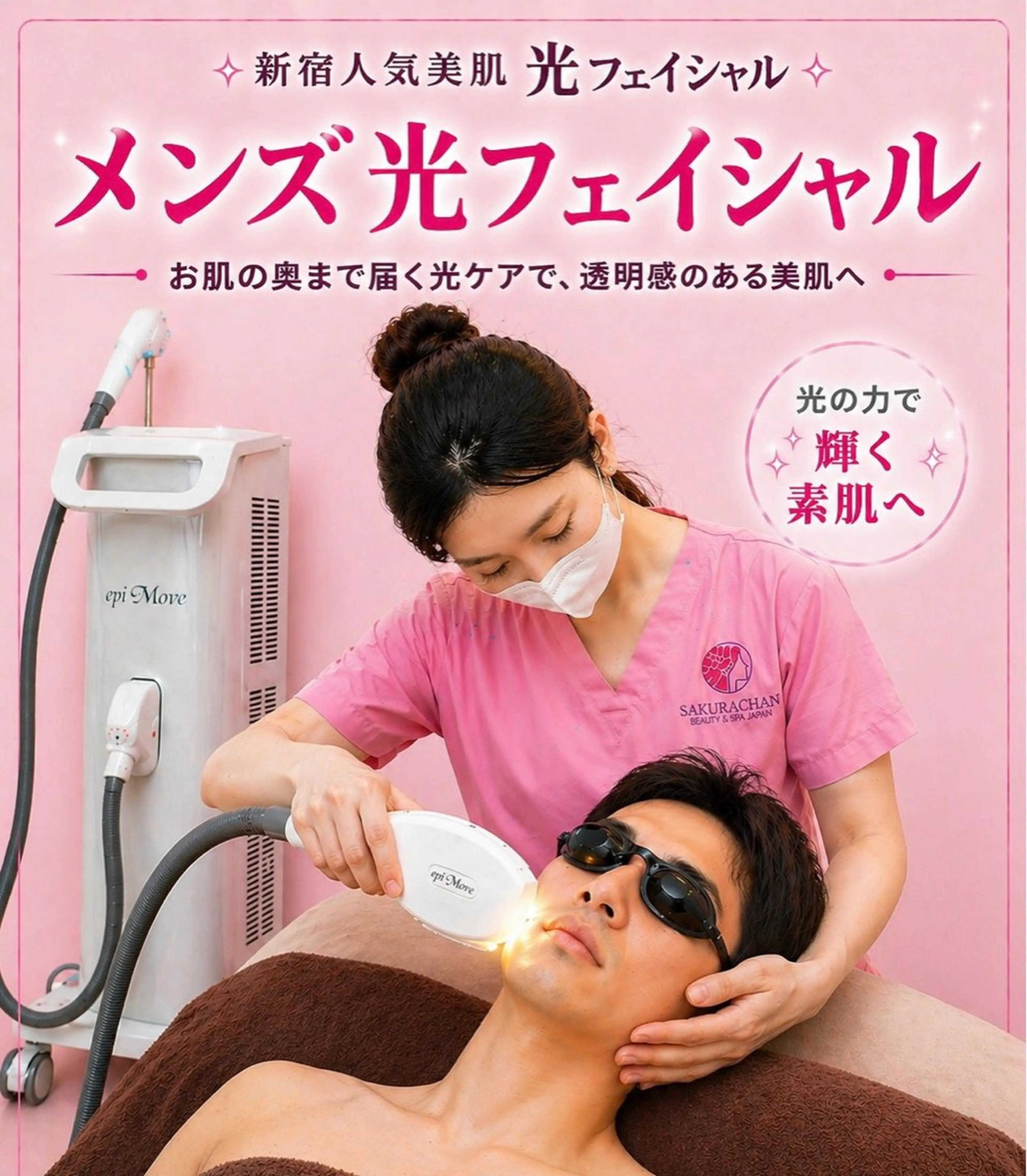 美肌，美ボディ，脱毛 サクラチャンスパのエステ・リラクイメージ