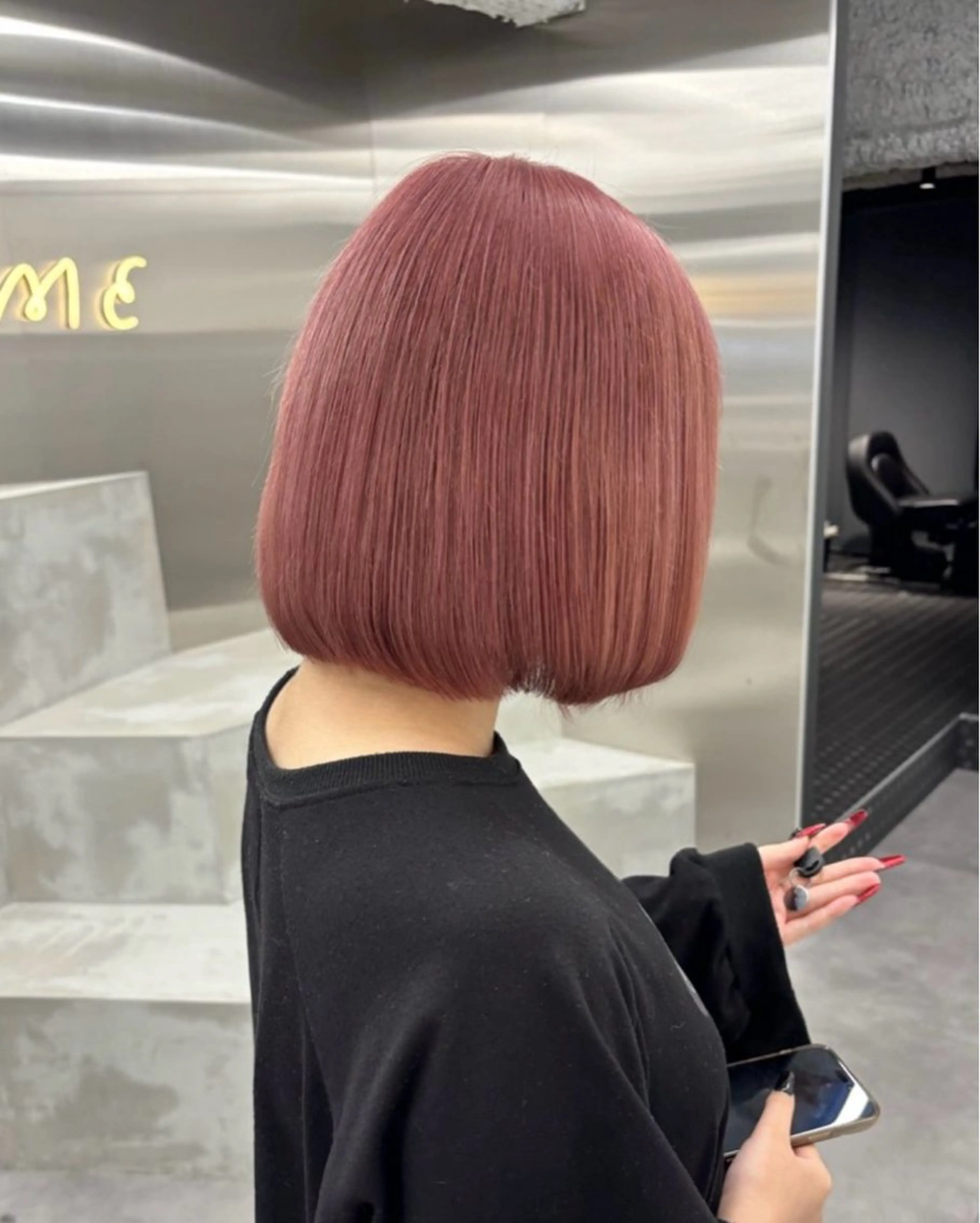 ミディアム カラー 🧸🎀ブリーチ 栄🎀🧸かのんのヘアスタイル