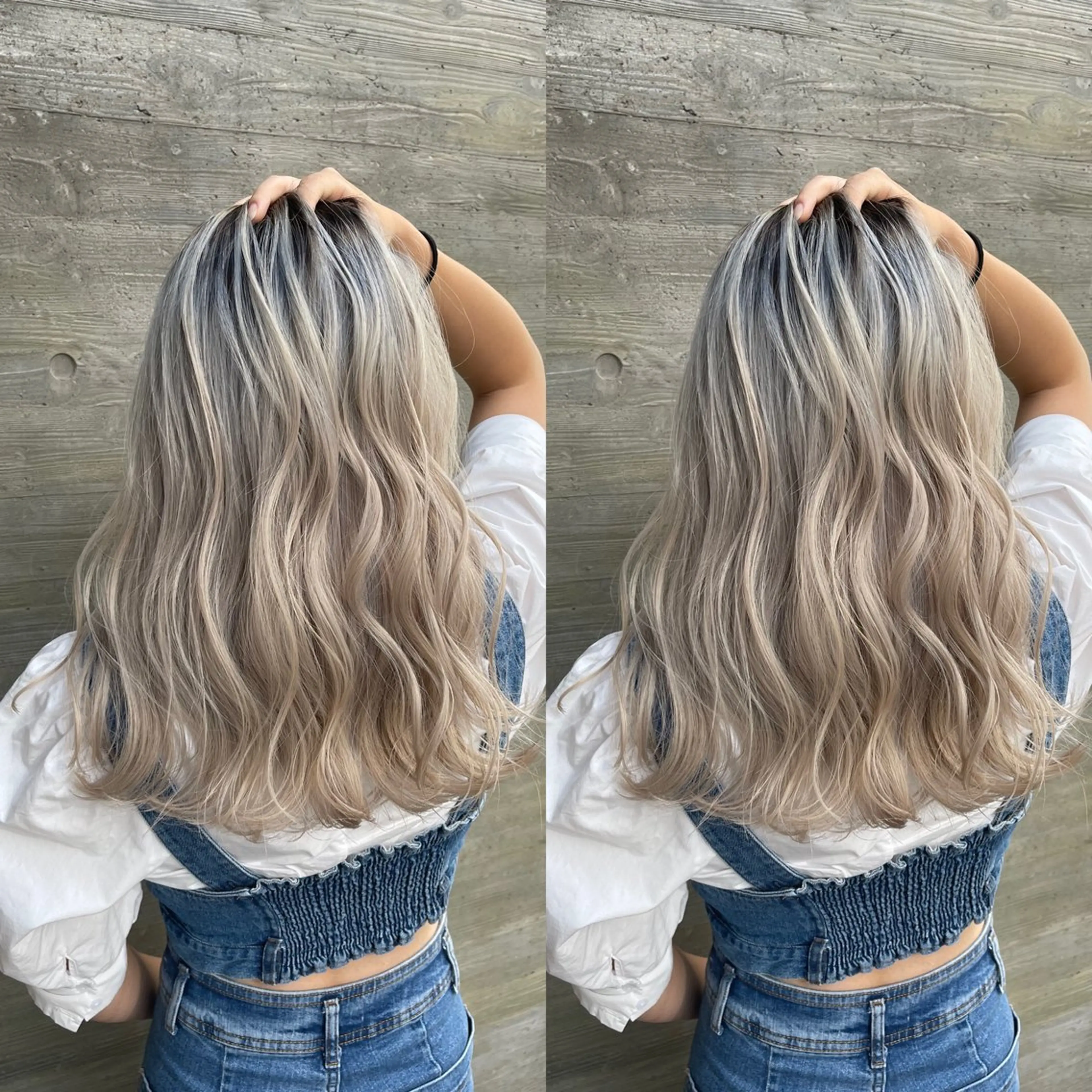 ロング カラー ブリーチ ケアブリーチ デザインカラー イヤリングカラー ハイトーンカラー カット ヘアカラー トリートメント オージュアソムリエ DAIKI⭐️のヘアスタイル