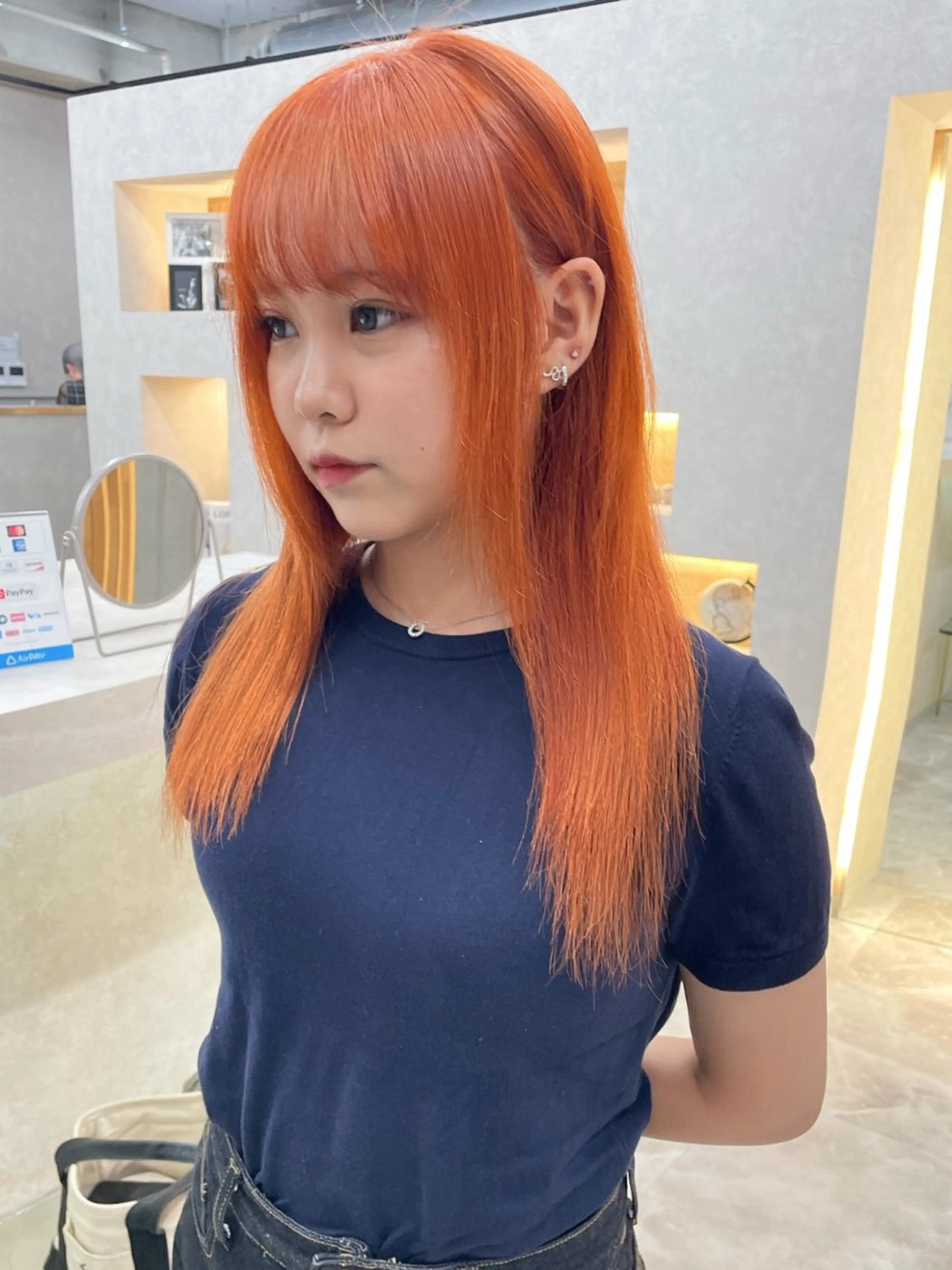 ミディアム ヘアカラー ブリーチ/ベージュ 💕/momoaのヘアスタイル