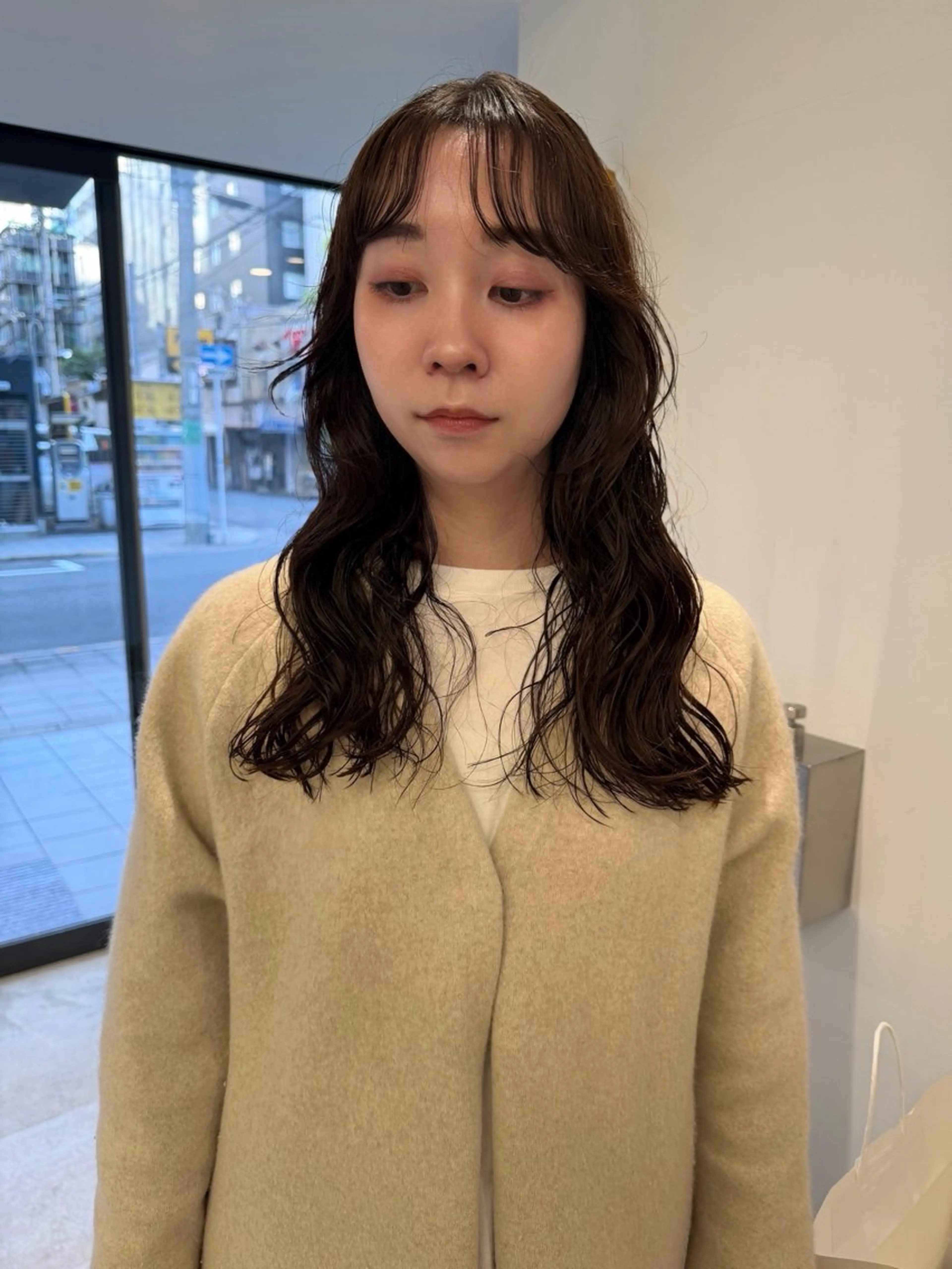 ロング パーマ ロング カット パーマ M Hair Salon所属・ブリーチなしカラー/ レイヤー/ASARIのヘアスタイル