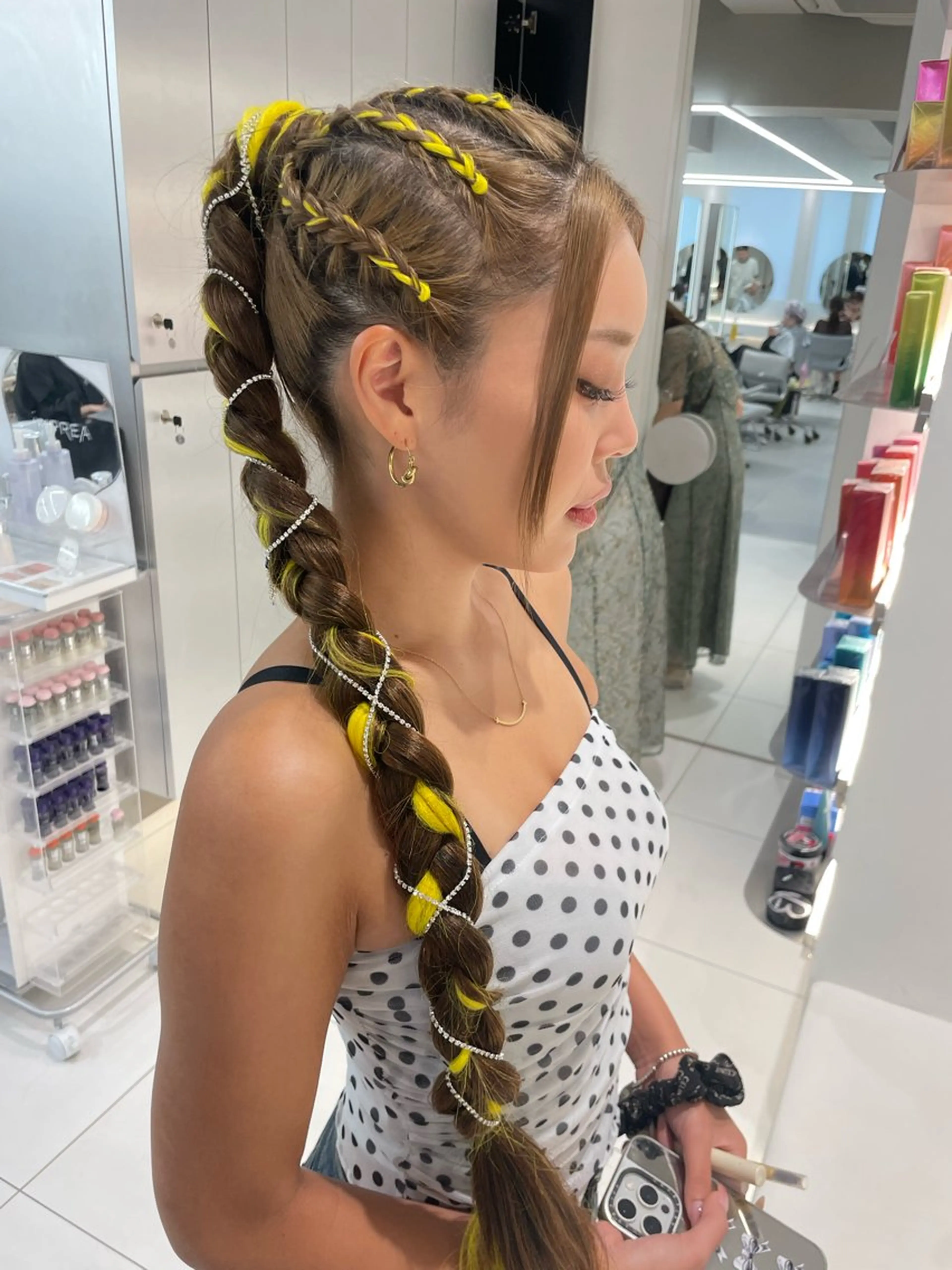 ヘアアレンジ ヘアセット ヘアセット🎀耳つぼ 👂💎MONAMIのヘアスタイル