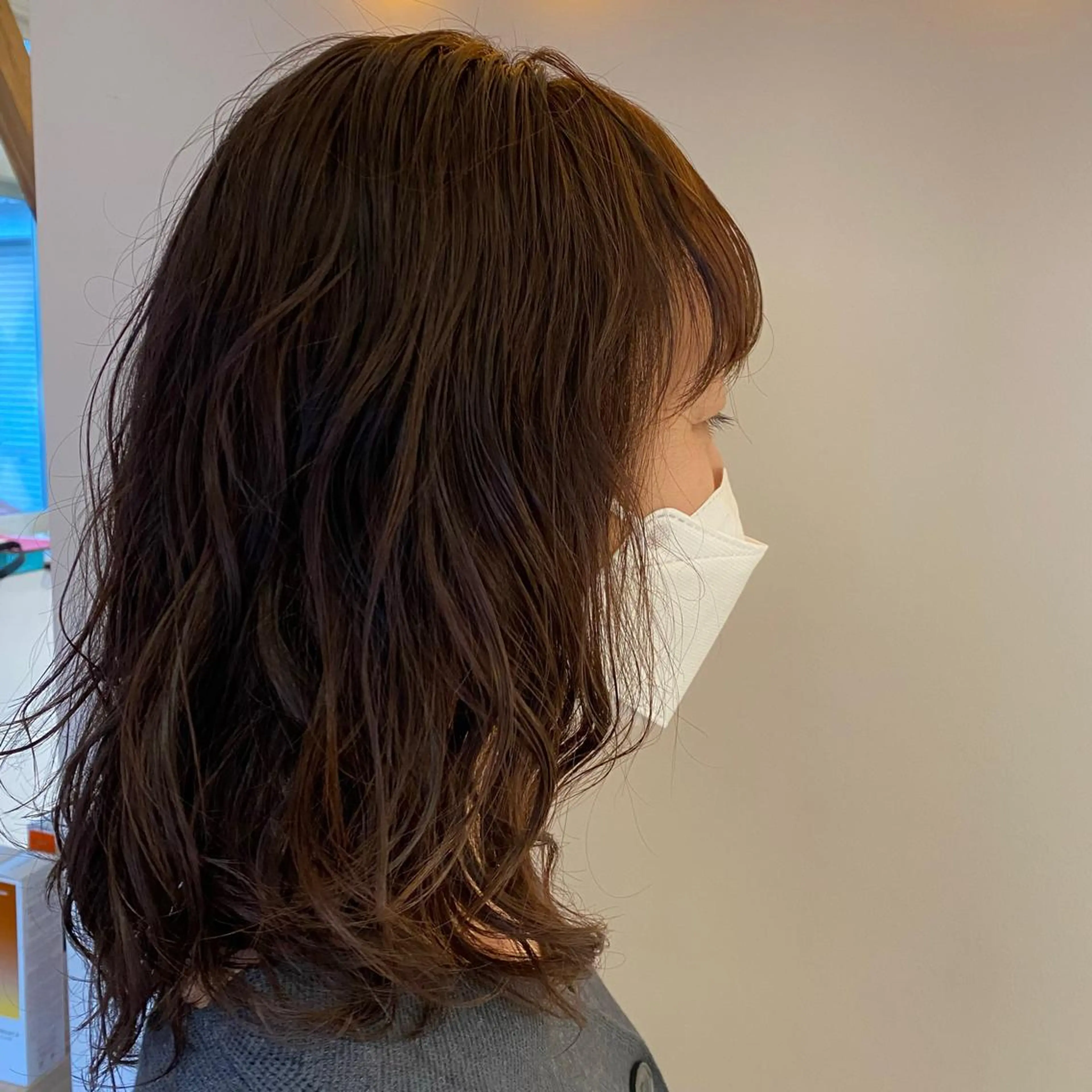 ミディアム パーマ ミディアムパーマ トリートメント デジタルパーマ 宇田川 真央のヘアスタイル