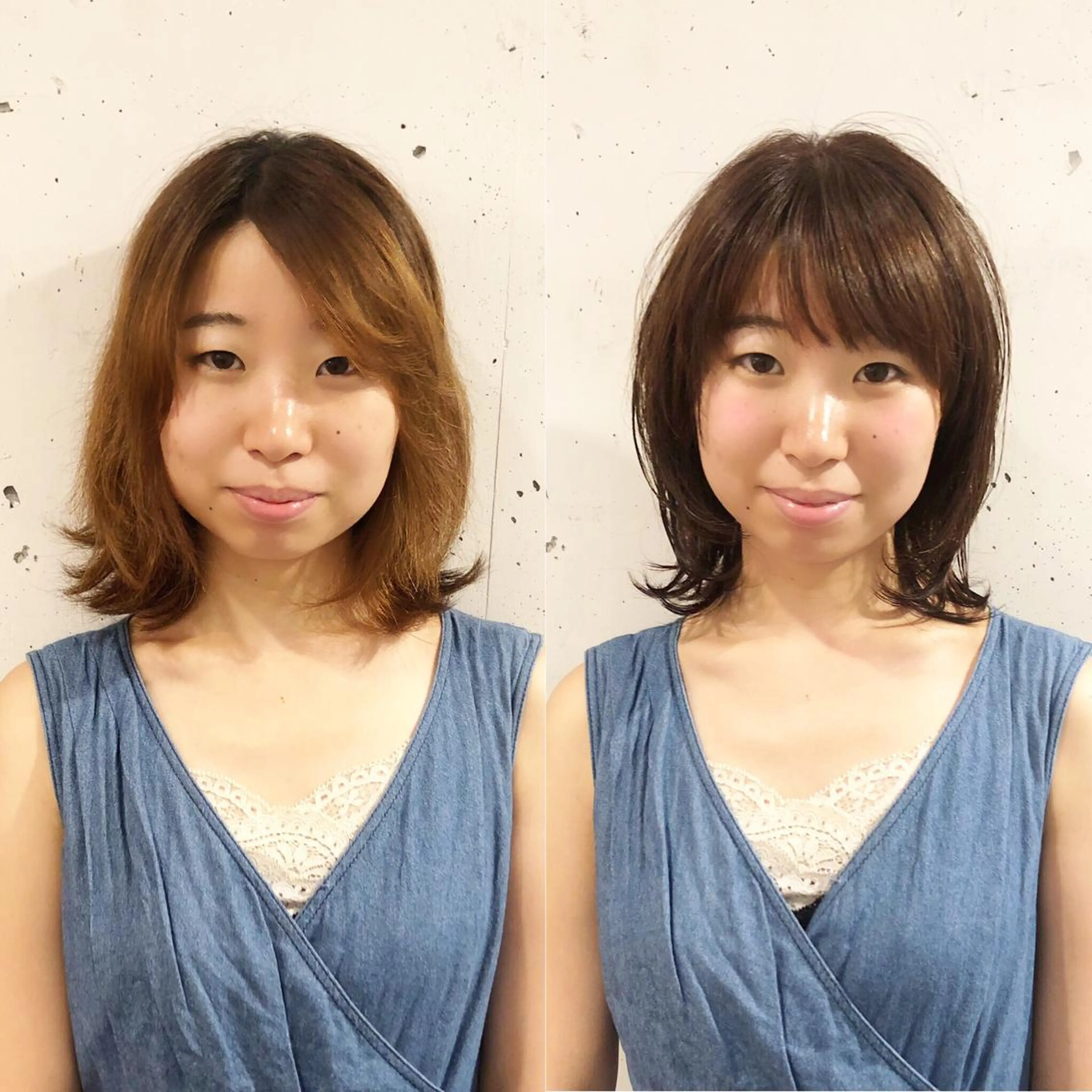 ミディアム 髪質改善縮毛矯正 専門店のヘアスタイル