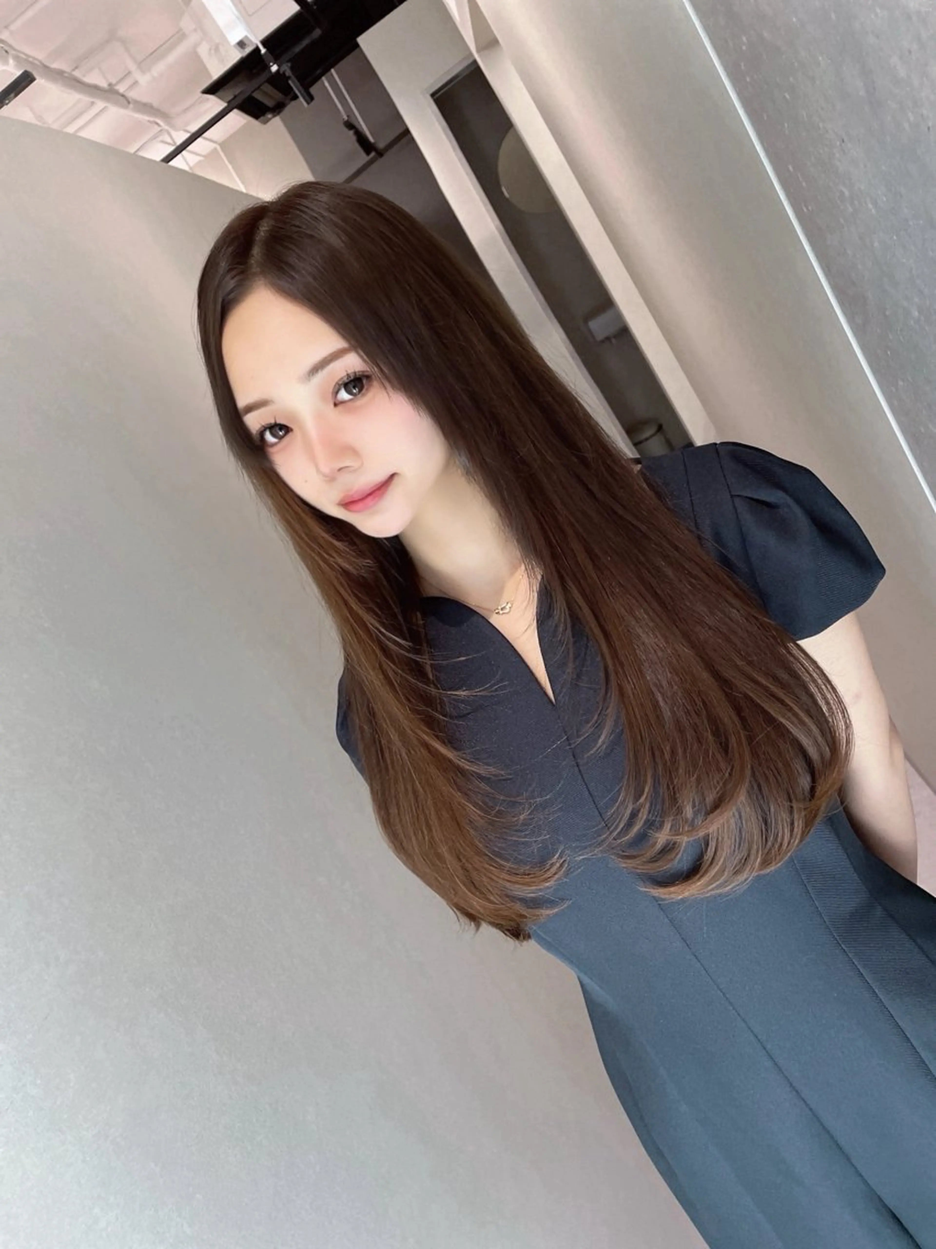 ロング カラー 透明感カラー 髪質改善 カット ヘアカラー トリートメント 今井 勝也のヘアスタイル