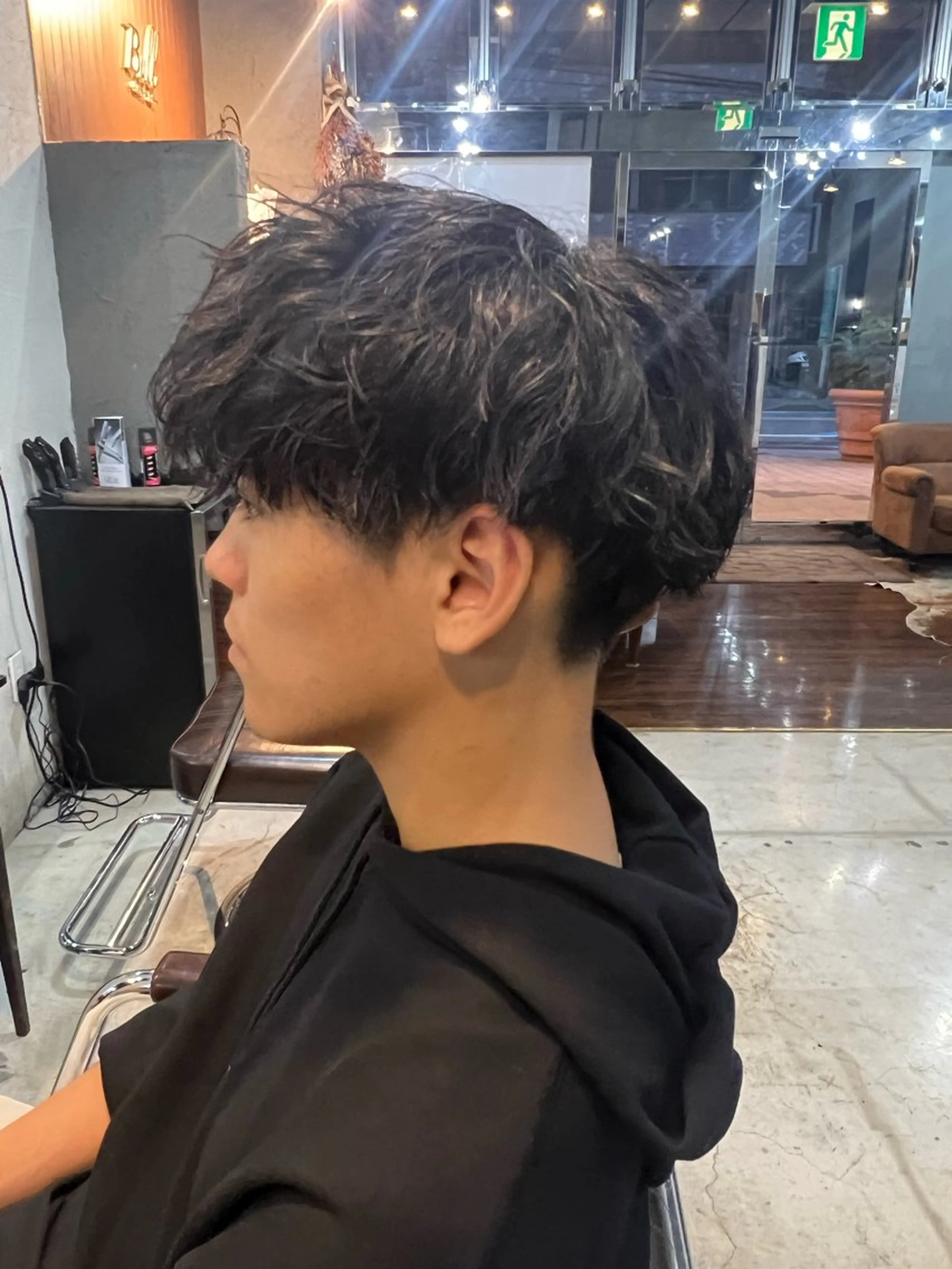 パーマ メンズ メンズパーマ 波巻きパーマ スパイラルパーマ Men's NAM 八角のヘアスタイル