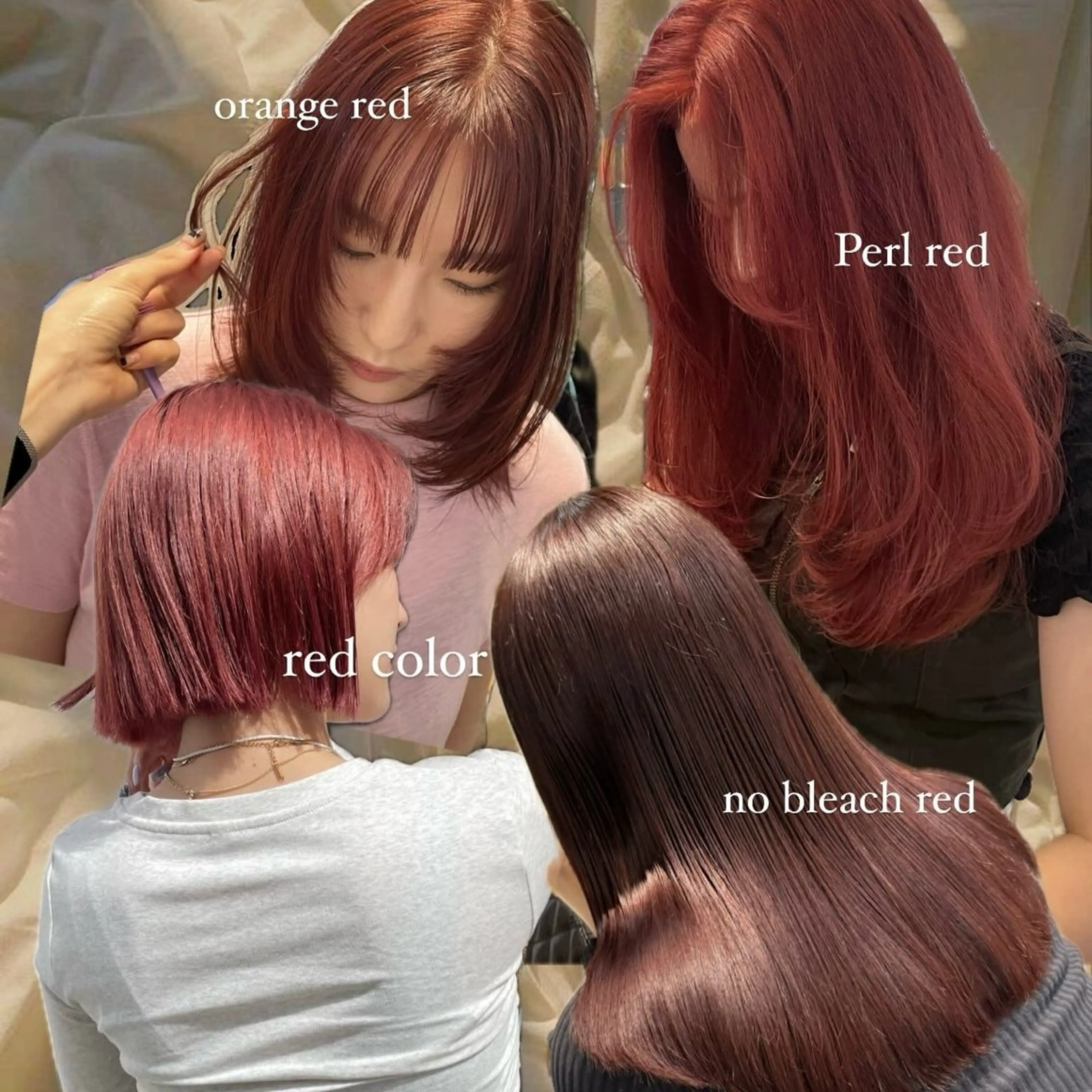 セミロング カラー ミルクティー× グレージュMOMOのヘアスタイル