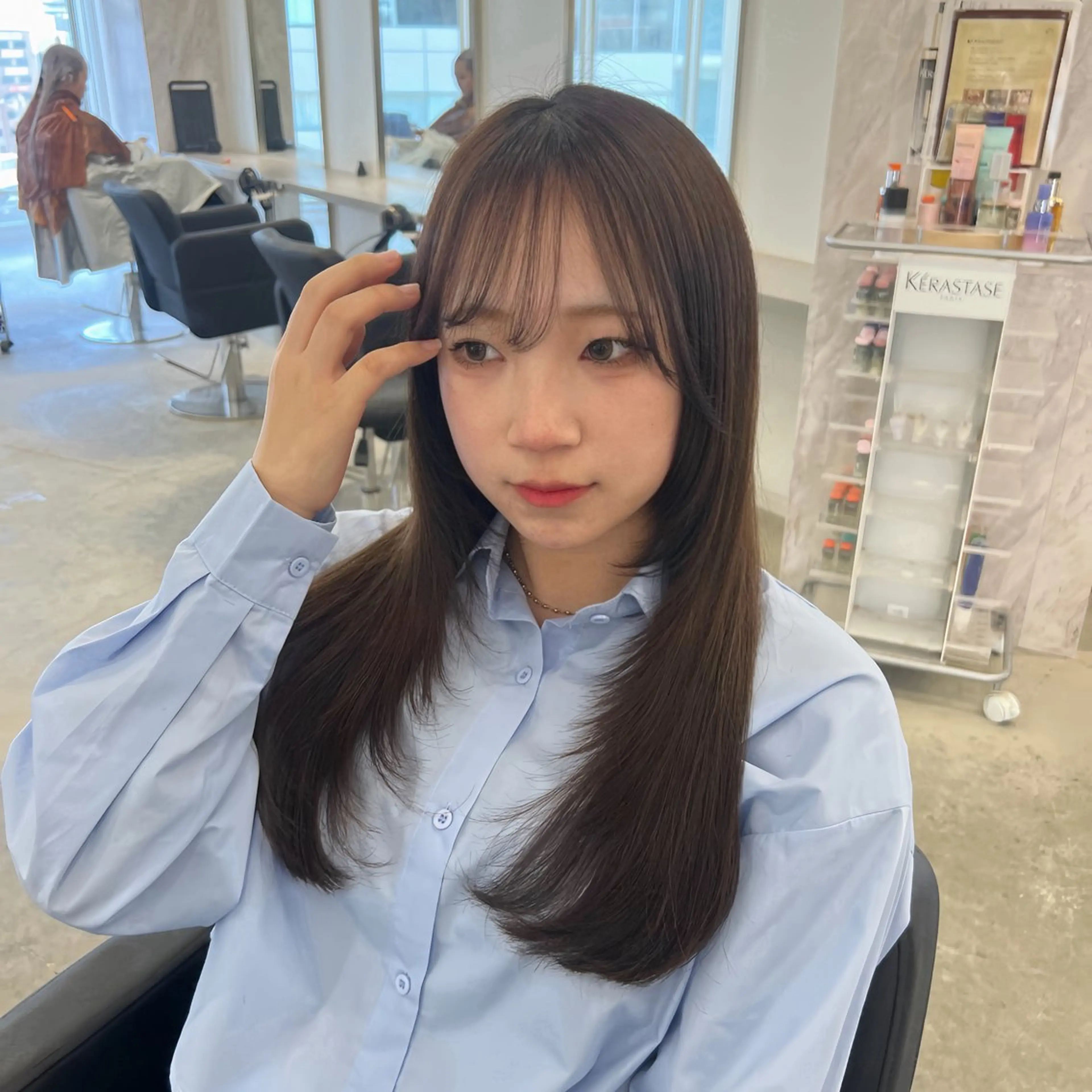 ロング カット EIGHT 樹梨 /韓国ヘア🩶のヘアスタイル