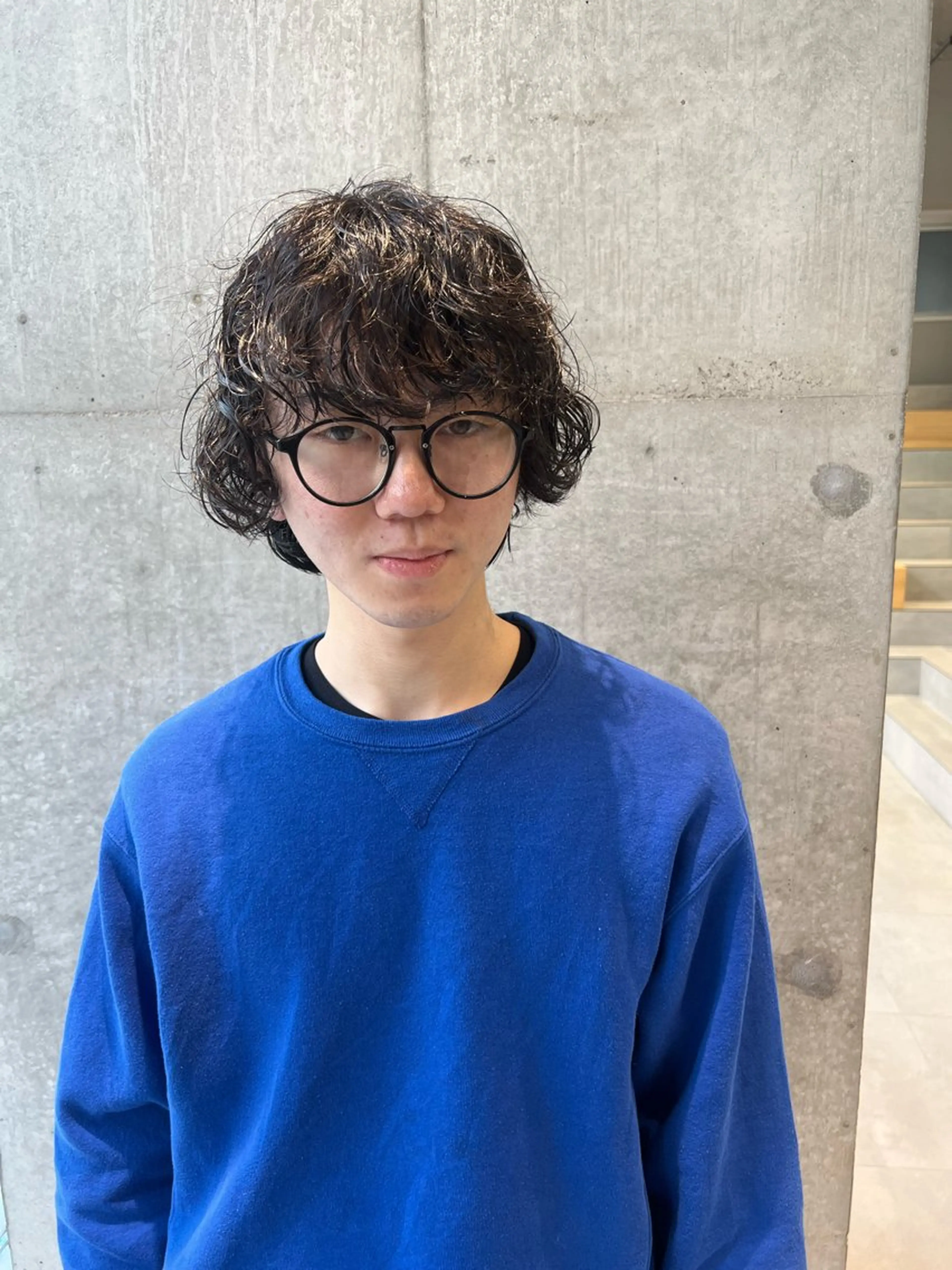 パーマ メンズ カット パーマ 吉沢遣人/レイヤー 艶カラー/抜け感のヘアスタイル