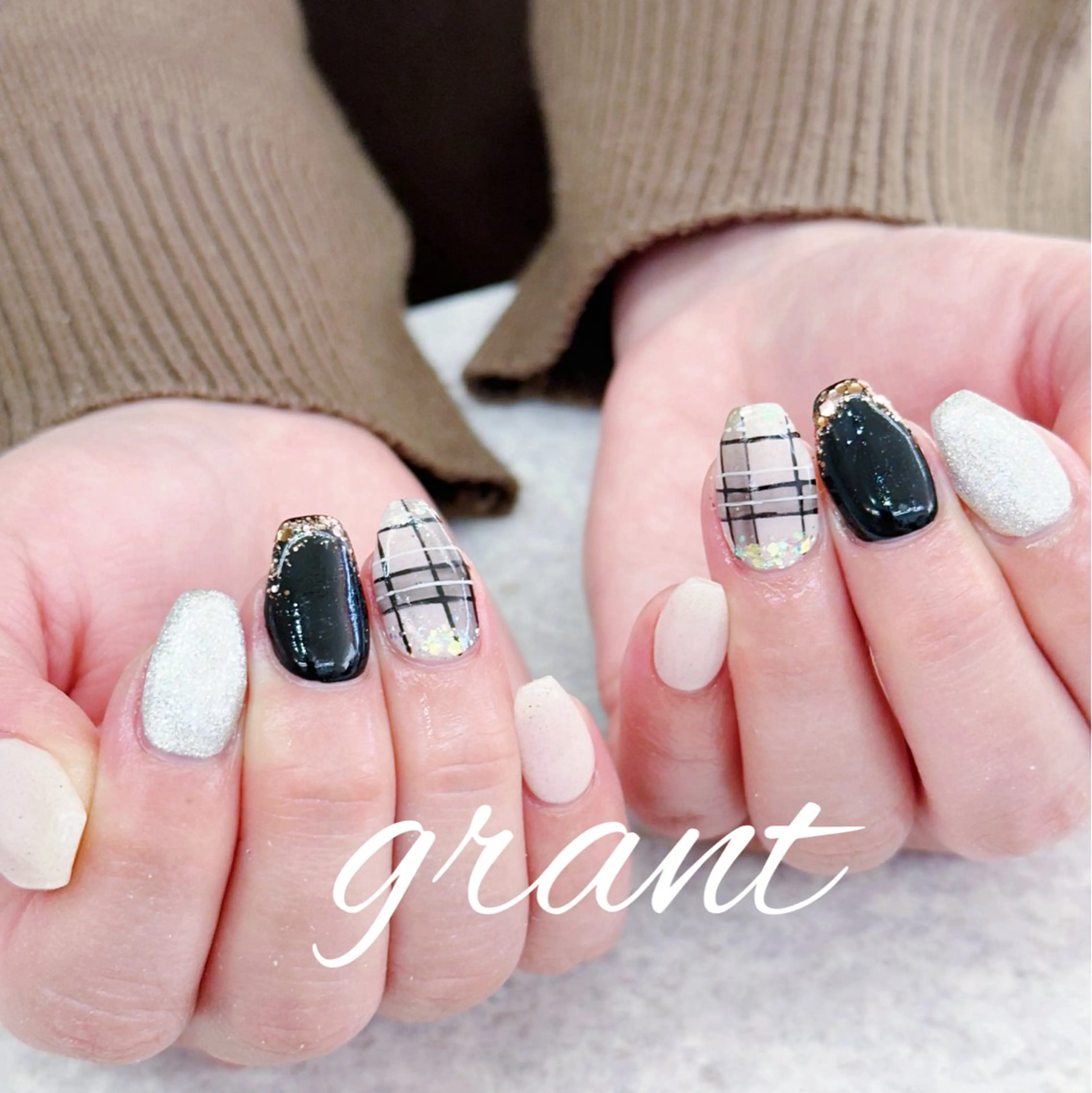 ネイル 冬ネイル ハンドネイル nailsalon grantのネイルデザイン