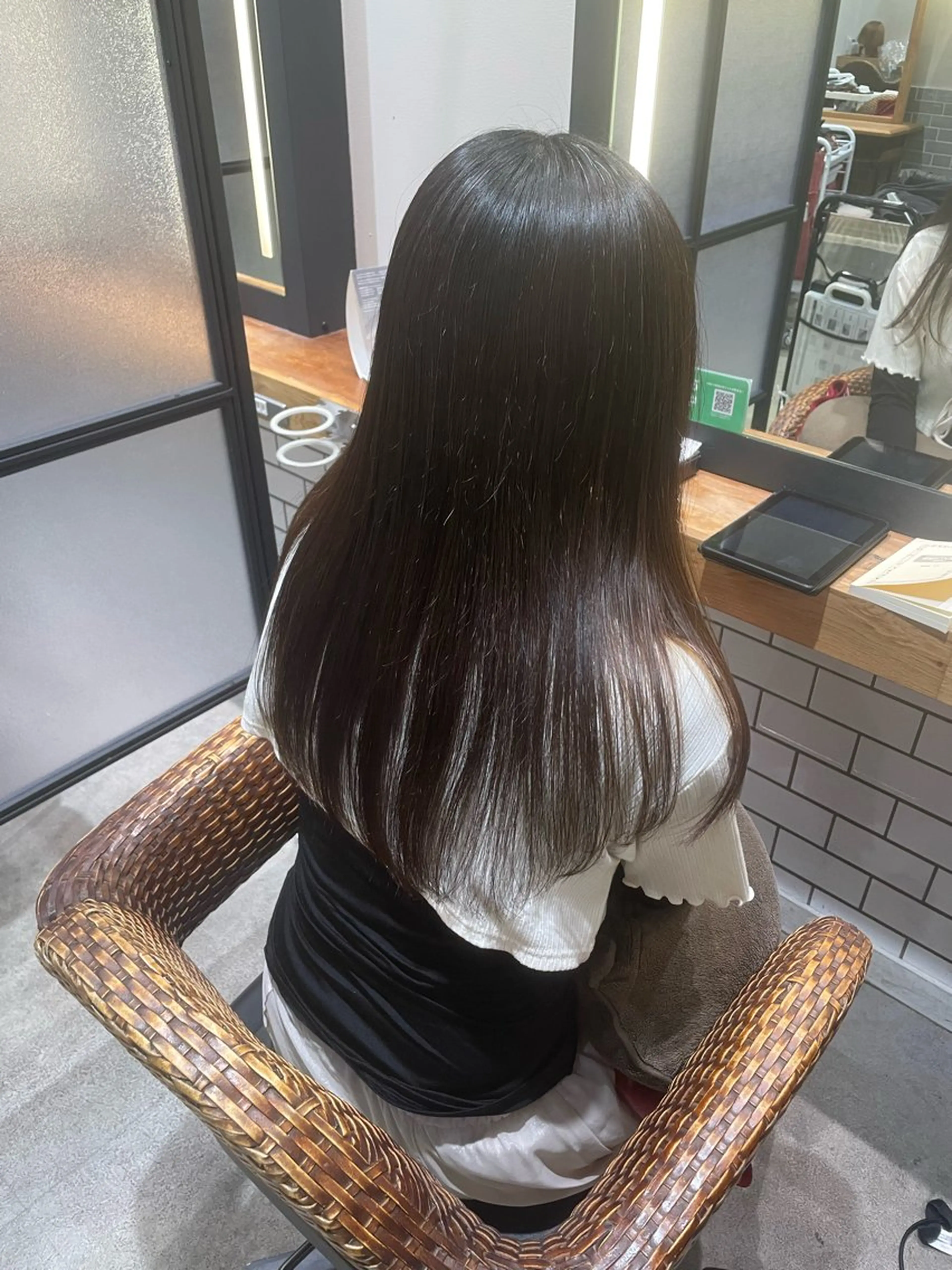 ロング カット 縮毛矯正 暖色カラー🤎Red Neo　meiのヘアスタイル