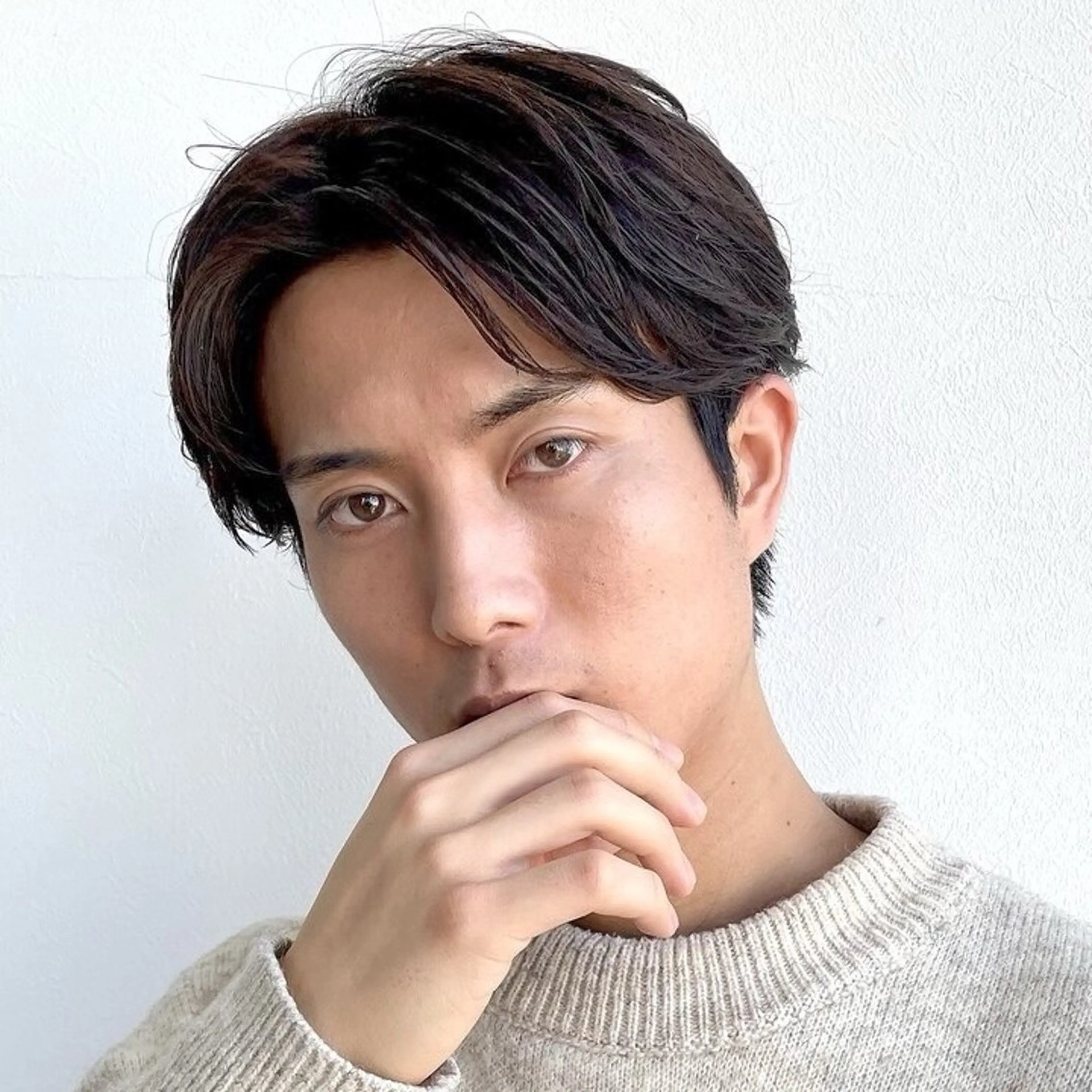 メンズ ヘアアレンジ/柔らか 艶カラー/AKARIのヘアスタイル