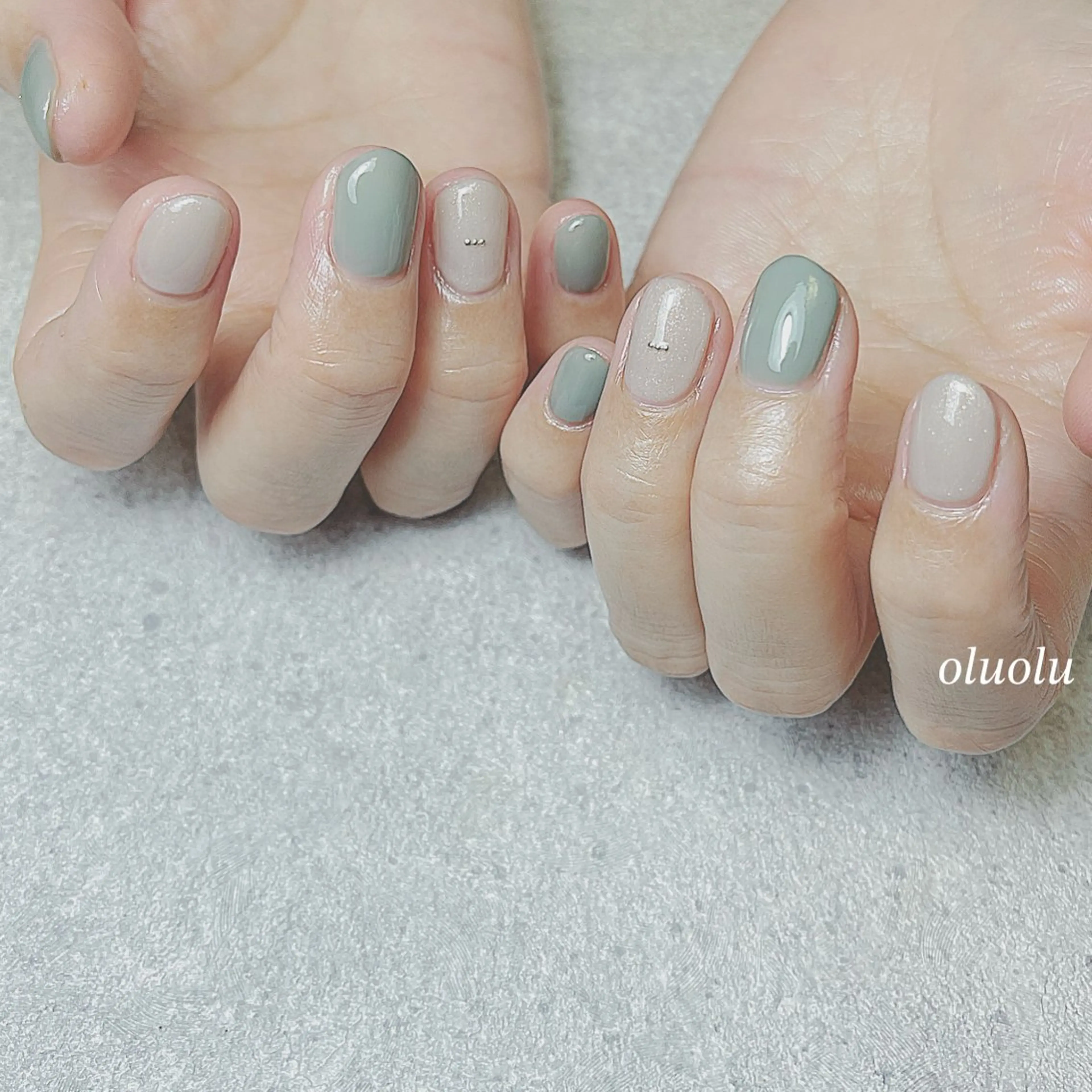 ネイル アートネイル フットネイル オフィスネイル ワンカラーネイル シンプルネイル 大村 紬華のネイルデザイン