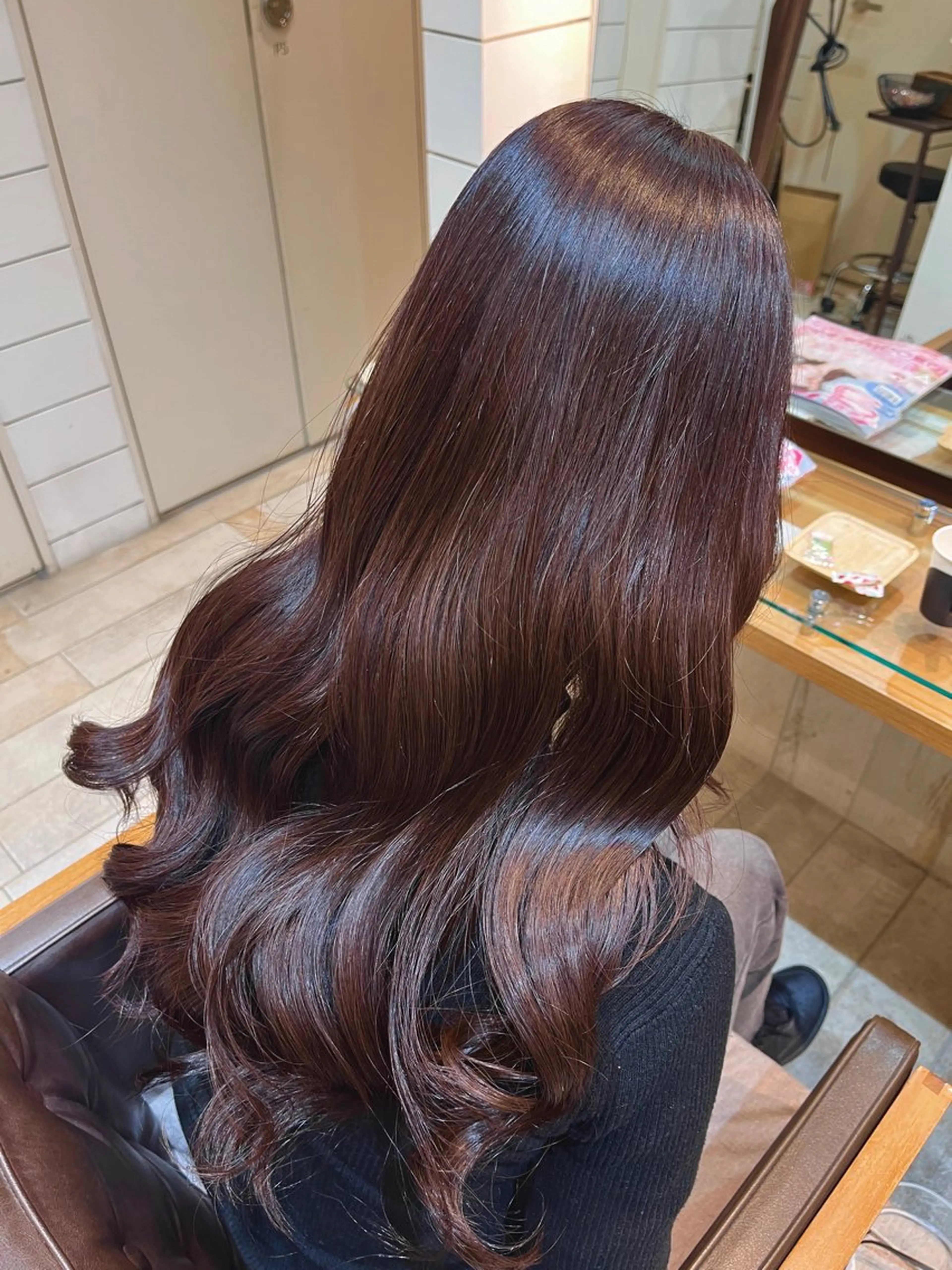 カラー ヘアカラー トリートメント Miwa🦋渋谷/ 透明感カラー/セットのヘアスタイル