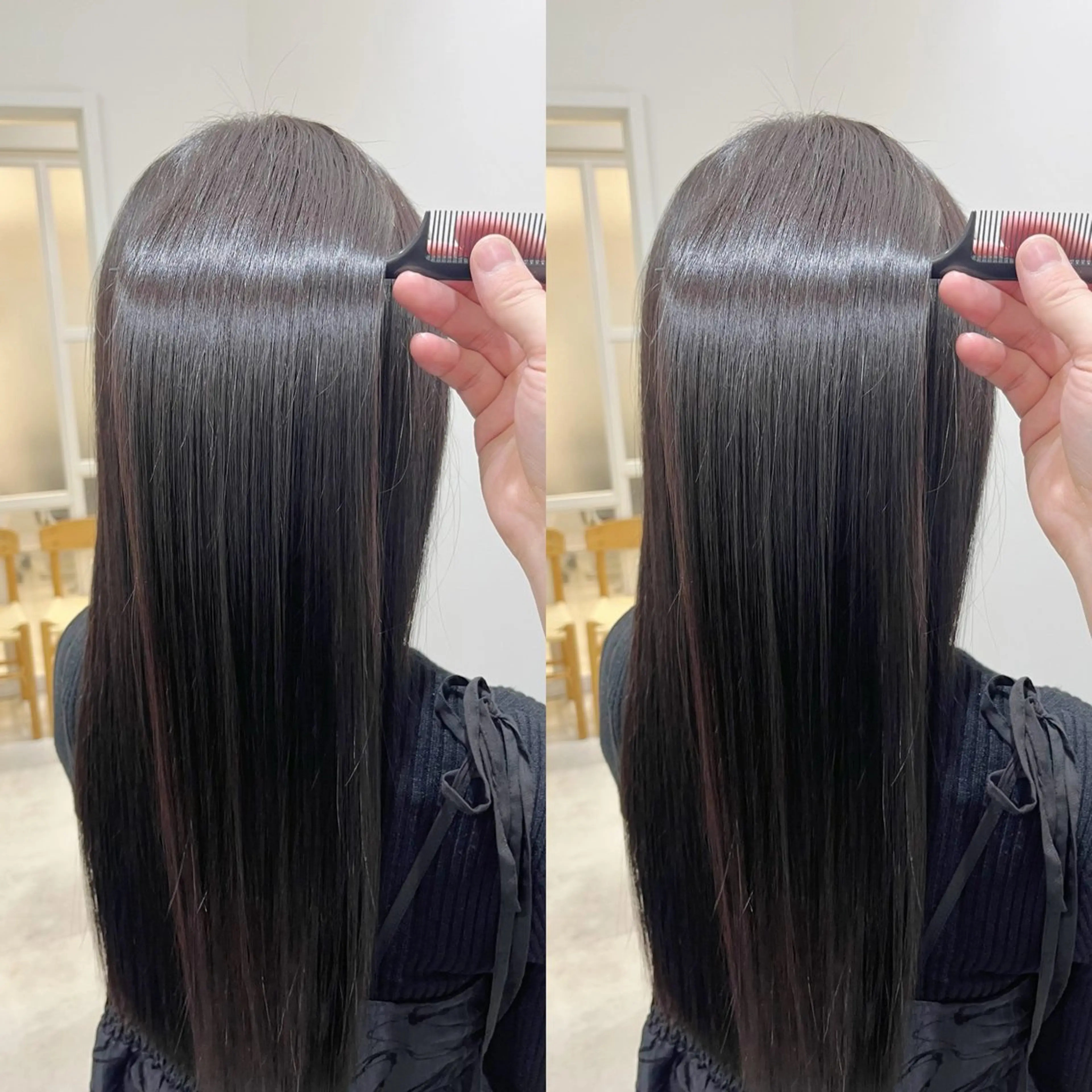 ロング 全席個室美容室 縮毛矯正/レイヤーのヘアスタイル