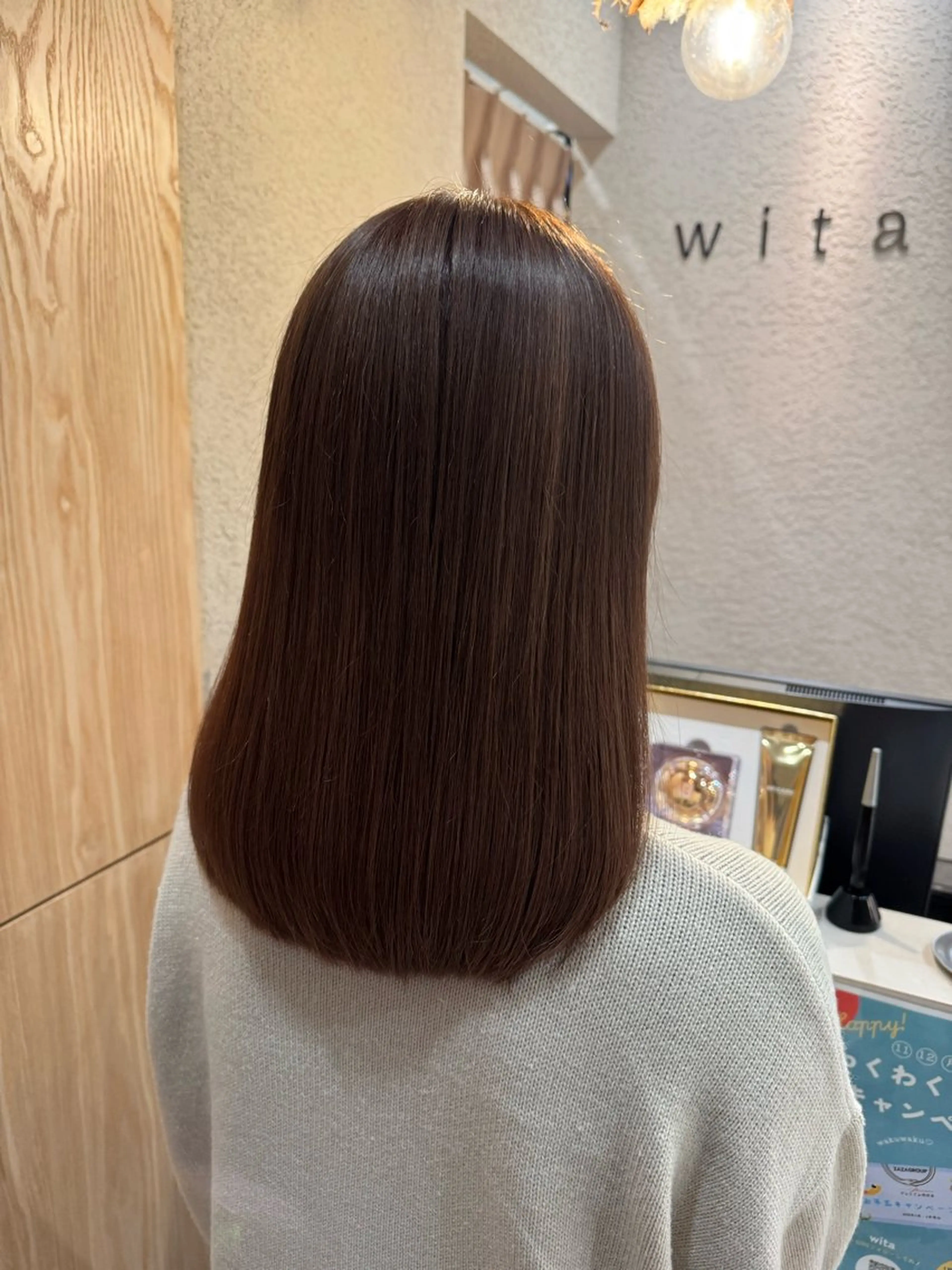 ミディアム カラー 蟹江 聡太✨レイヤーカットのヘアスタイル