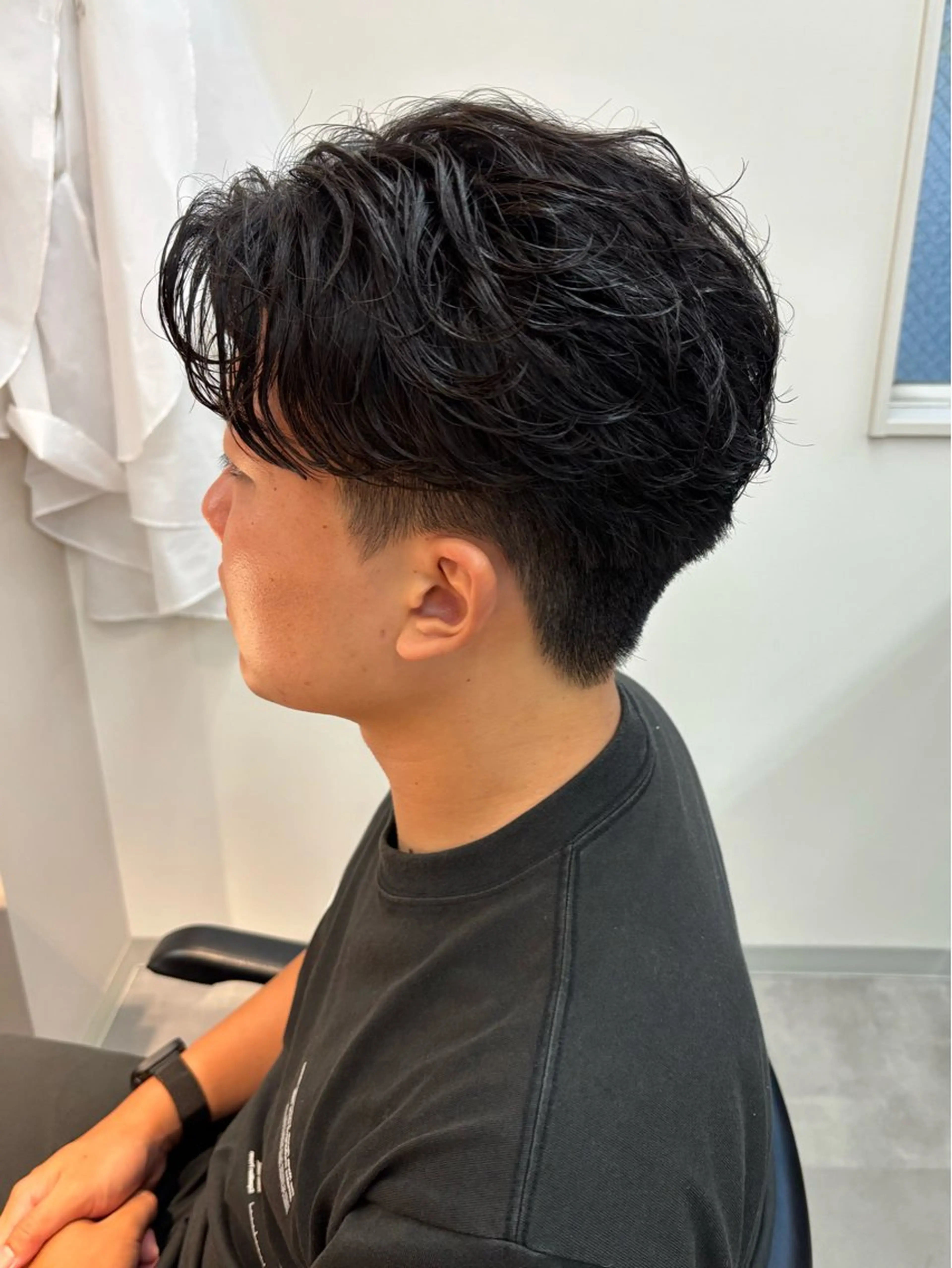 パーマ メンズ フェザーパーマ メンズパーマ カット パーマ 保立/フェザーパーマ /メンズカット千葉のヘアスタイル