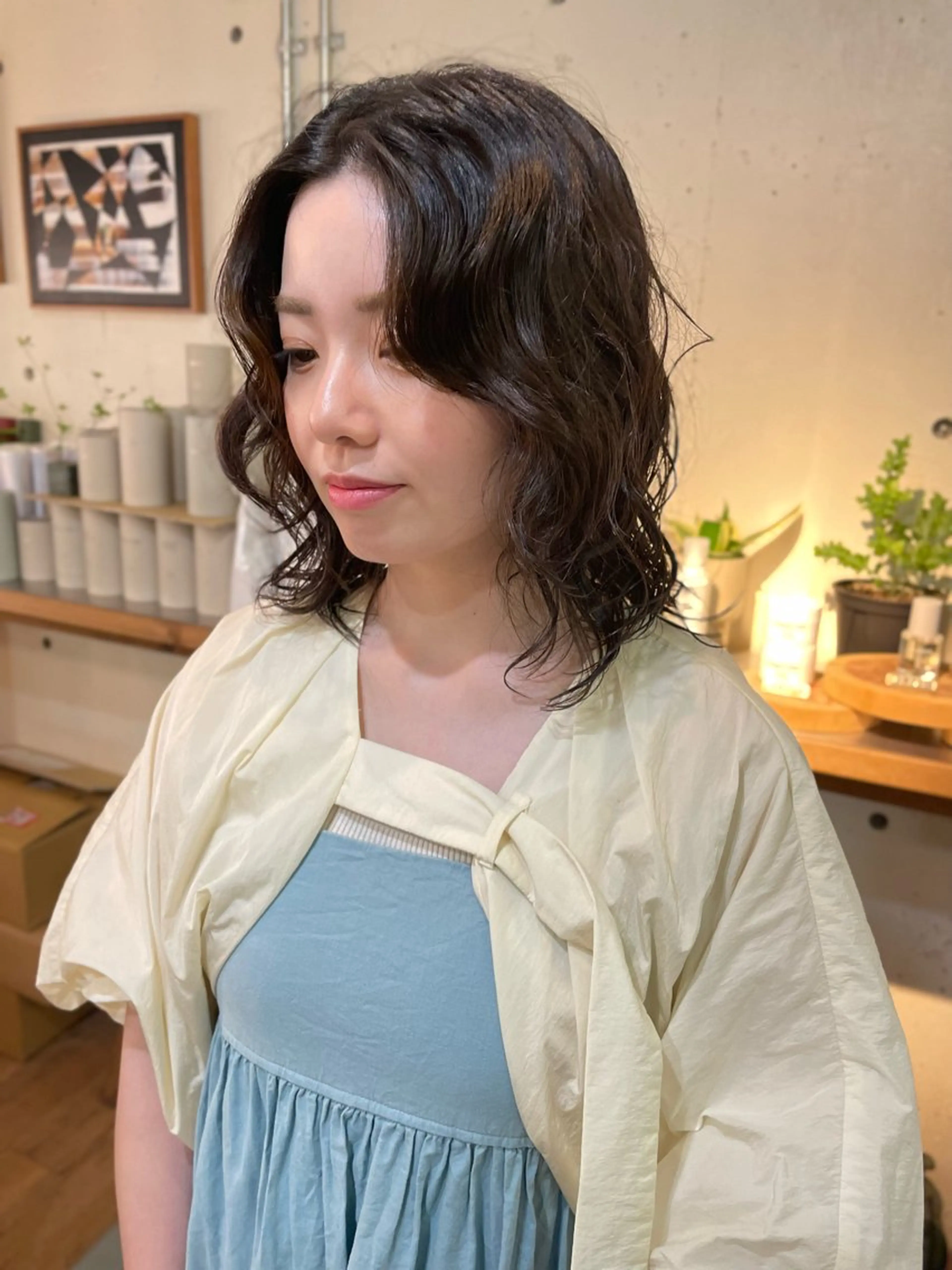 ミディアム パーマ YUKI 新宿カット パーマ/カラーのヘアスタイル