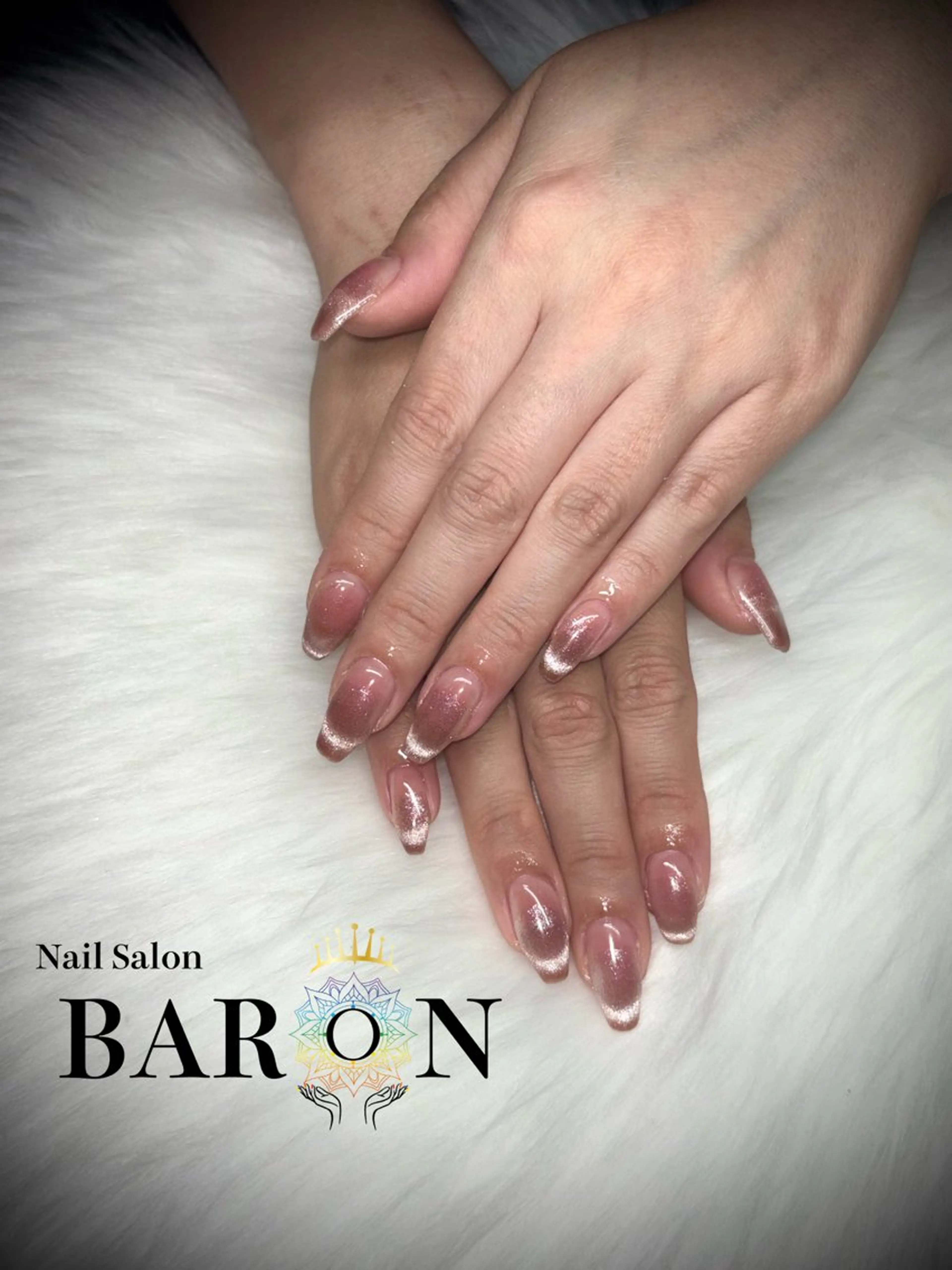 ネイル チークネイル フレンチネイル ハンドネイル ♛︎BARON♛︎ MASHIROのネイルデザイン