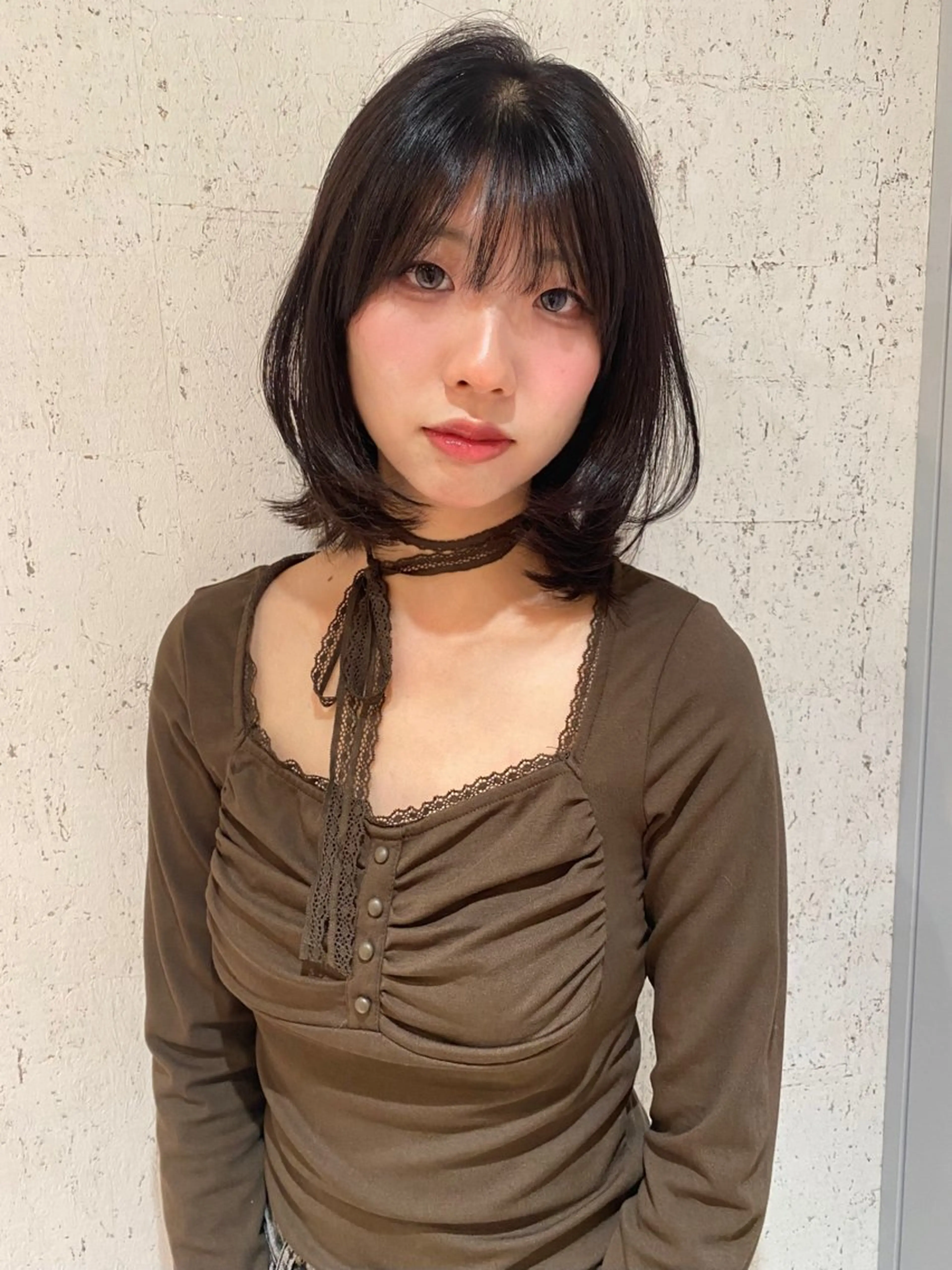 ミディアム カラー カット ヘアカラー トリートメント mai / linoah˚✧のヘアスタイル