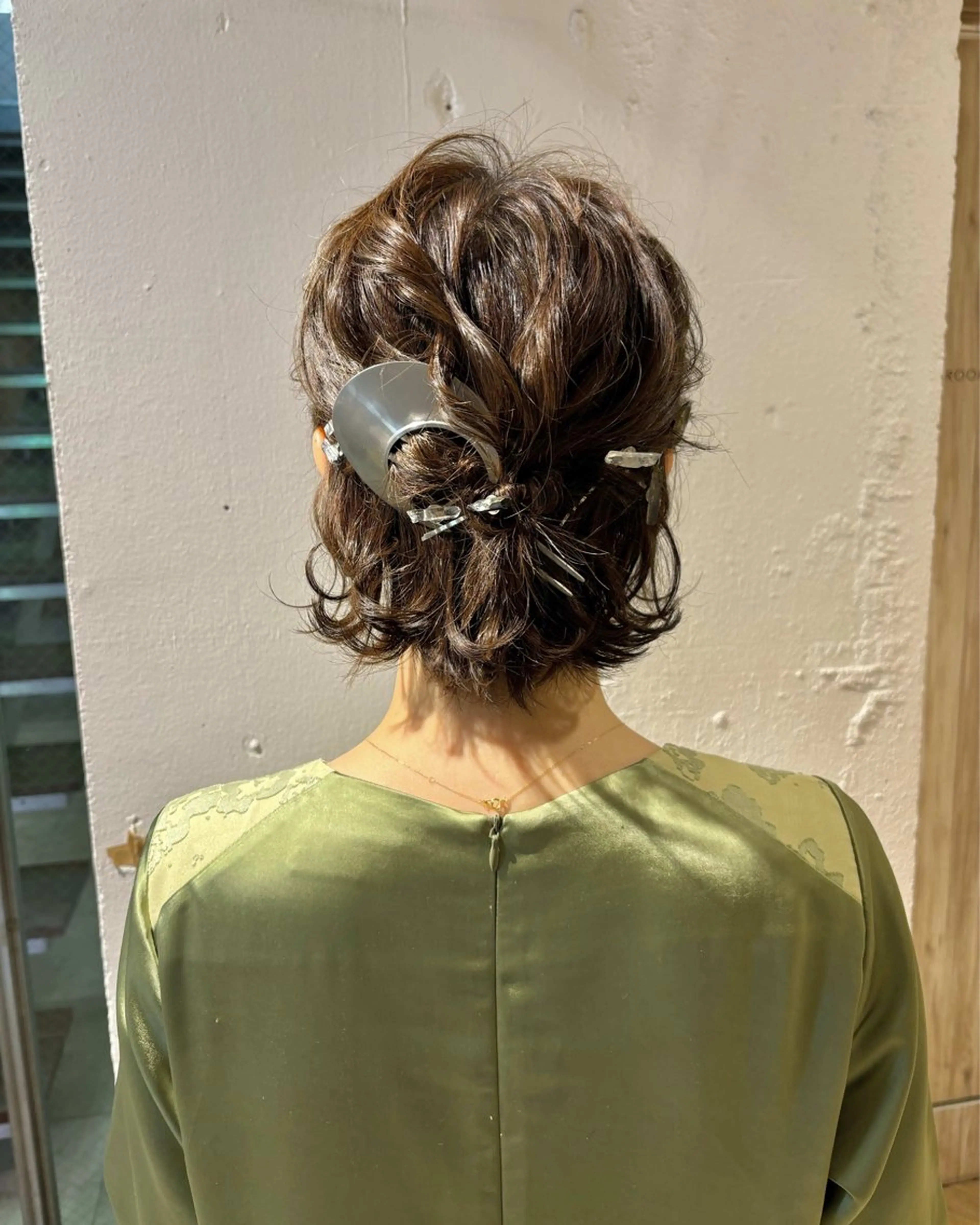 ヘアアレンジ ボブ ヘアセット サソウ ユリエ🥥のヘアスタイル
