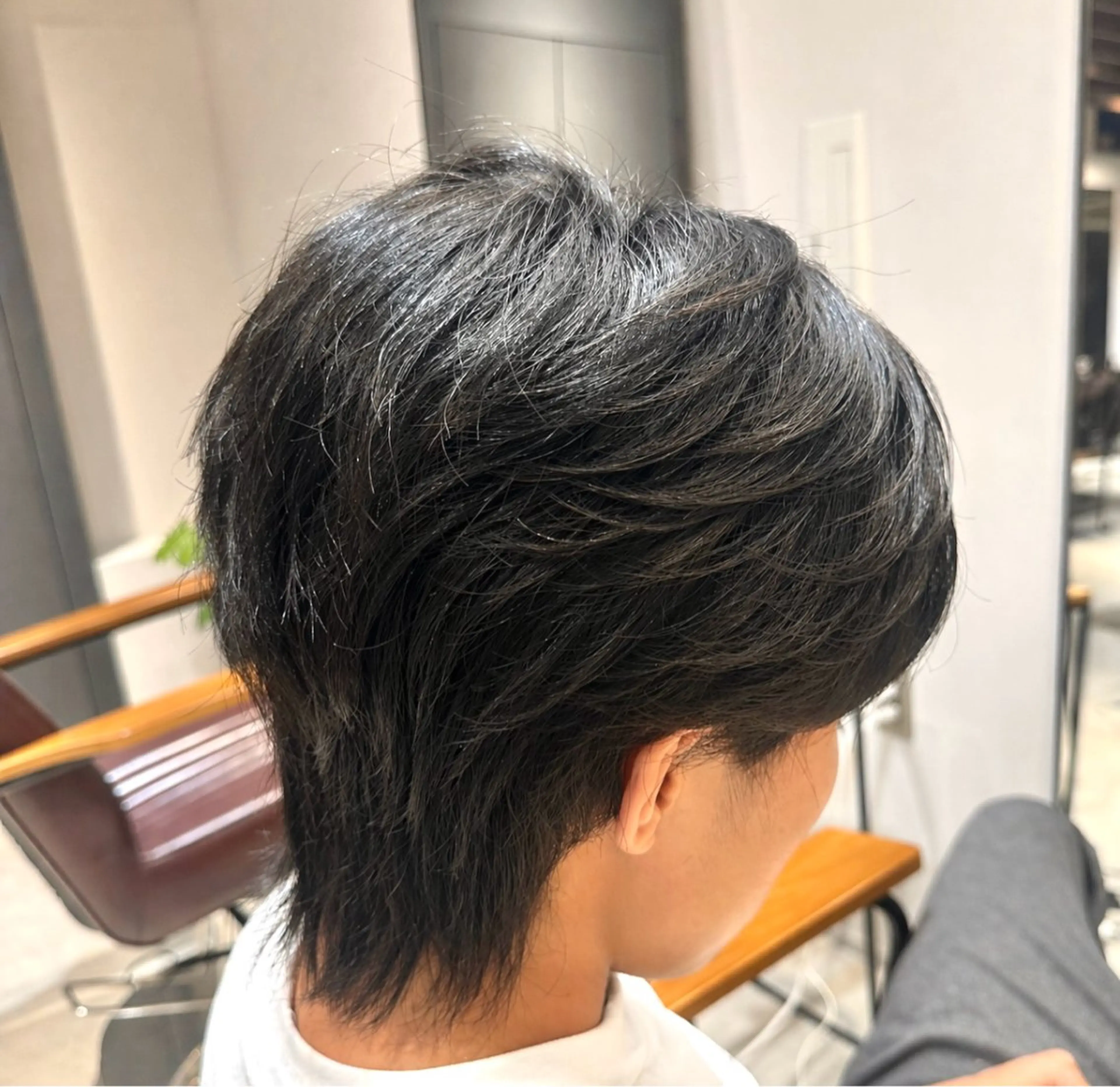 🌀【ダウンパーマor前髪ストレートなど】🌀似合わせメンズカット＋部分的ストレート＋PREMIUMトリートメントの写真