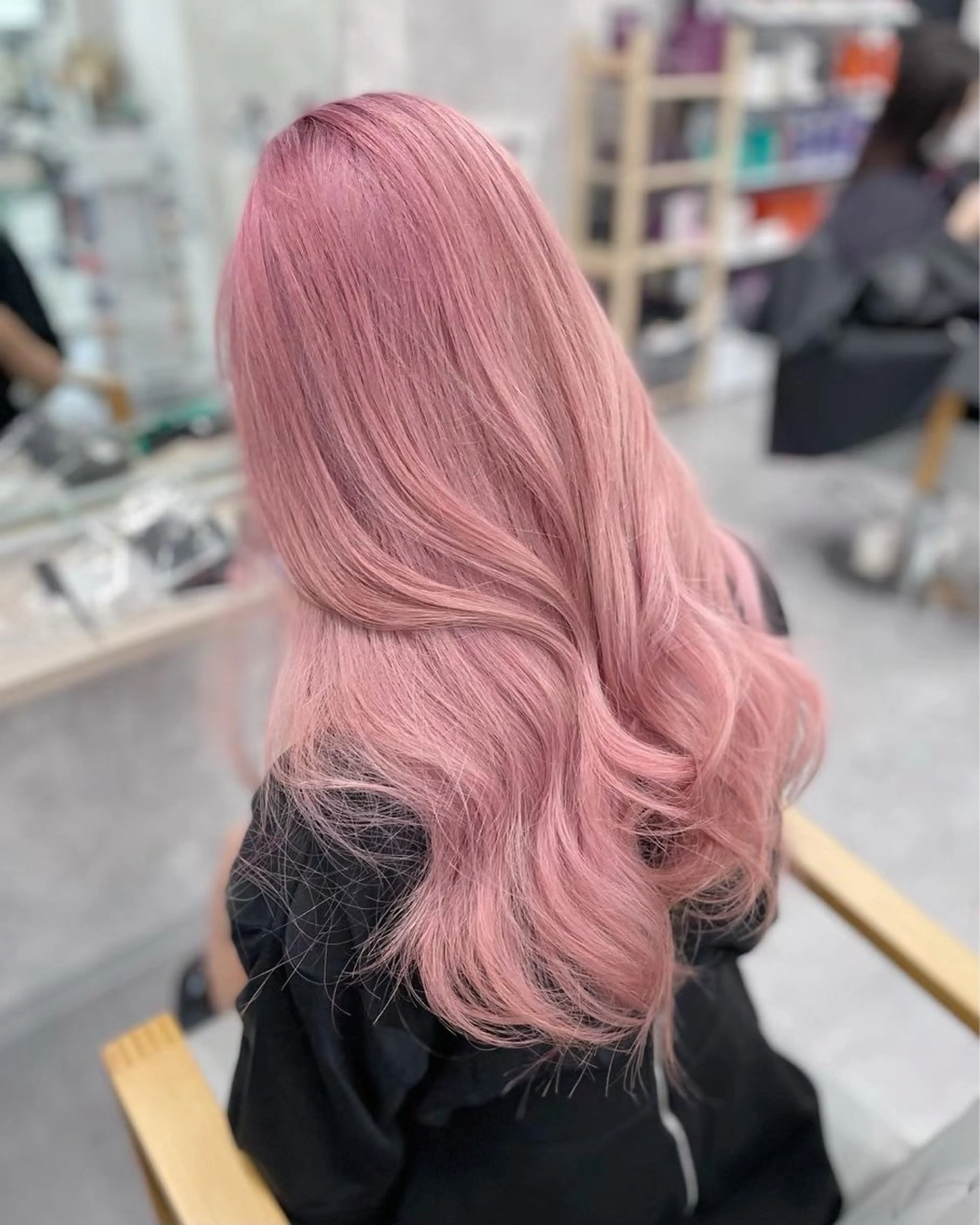 ロング カラー ヘアアレンジ ヘアカラー トリートメント ダブルカラー特化💍 tiam💍韓国ヘアのヘアスタイル