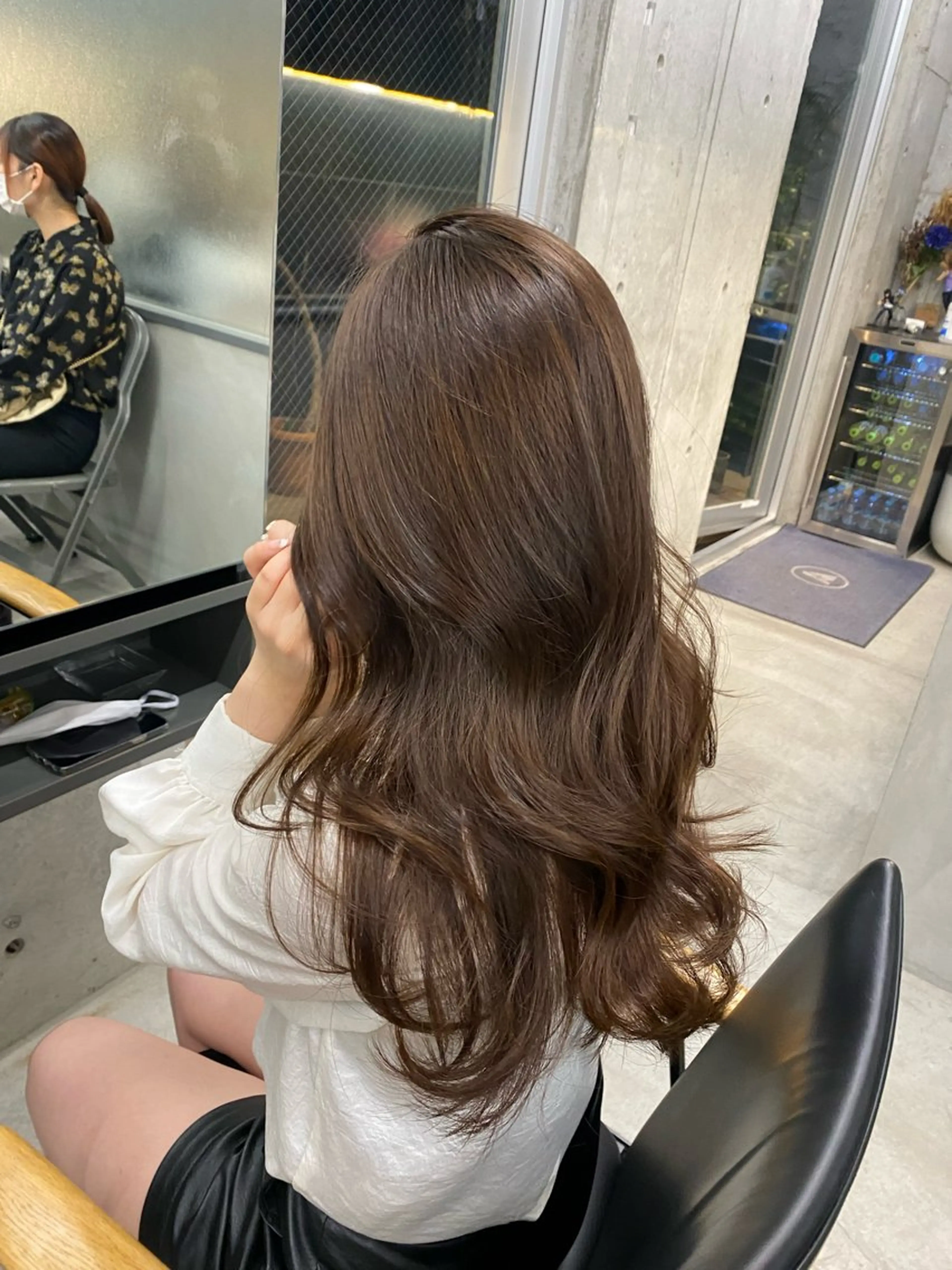 セミロング カラー カット ヘアカラー トリートメント レイヤー/柔色 カラー/SAkiのヘアスタイル