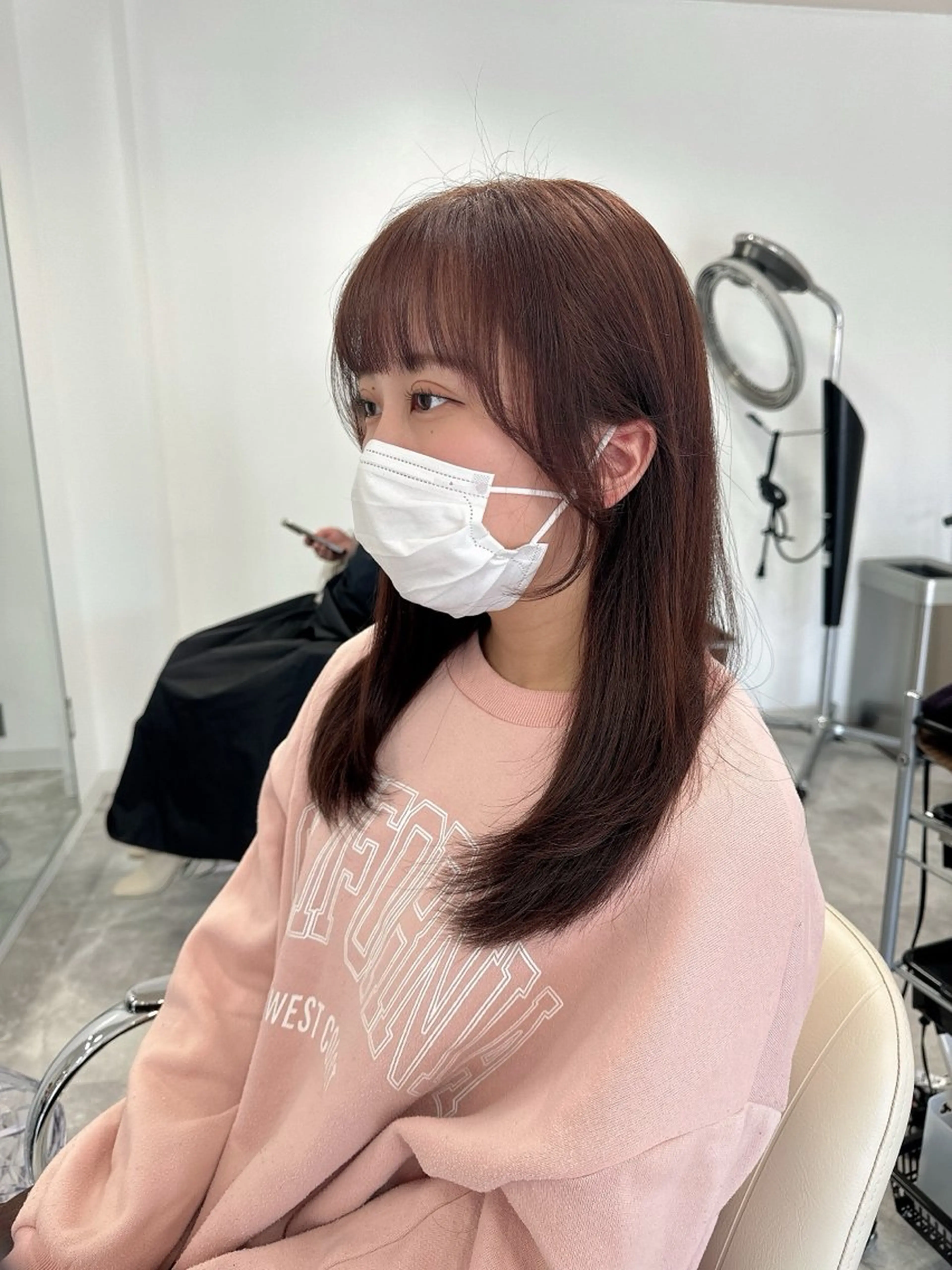 セミロング 顔周りカット 🤍 RIKO / LITTYのヘアスタイル