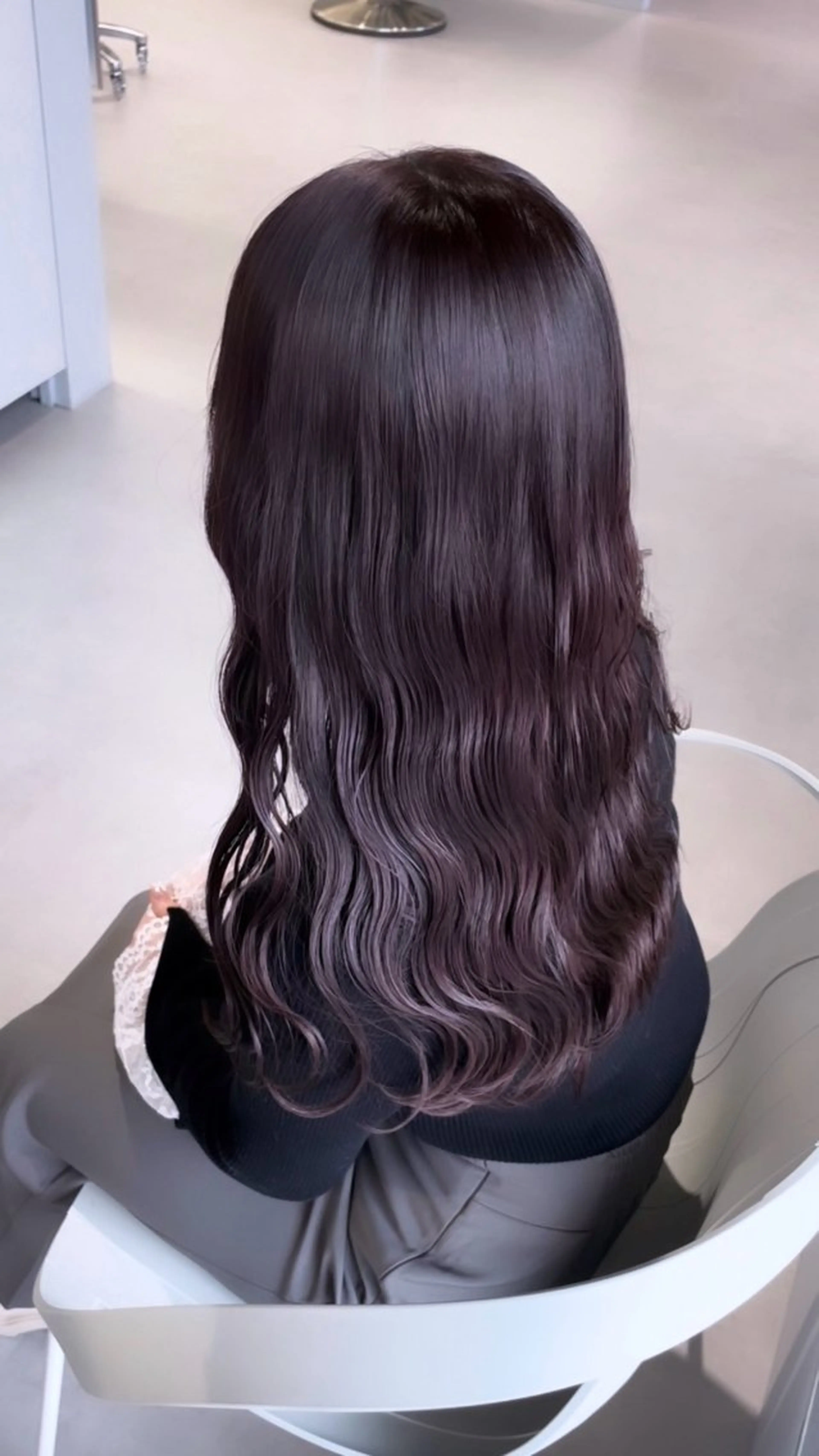 ロング カラー 透明感カラー 黒田 優里 🎀🫧のヘアスタイル