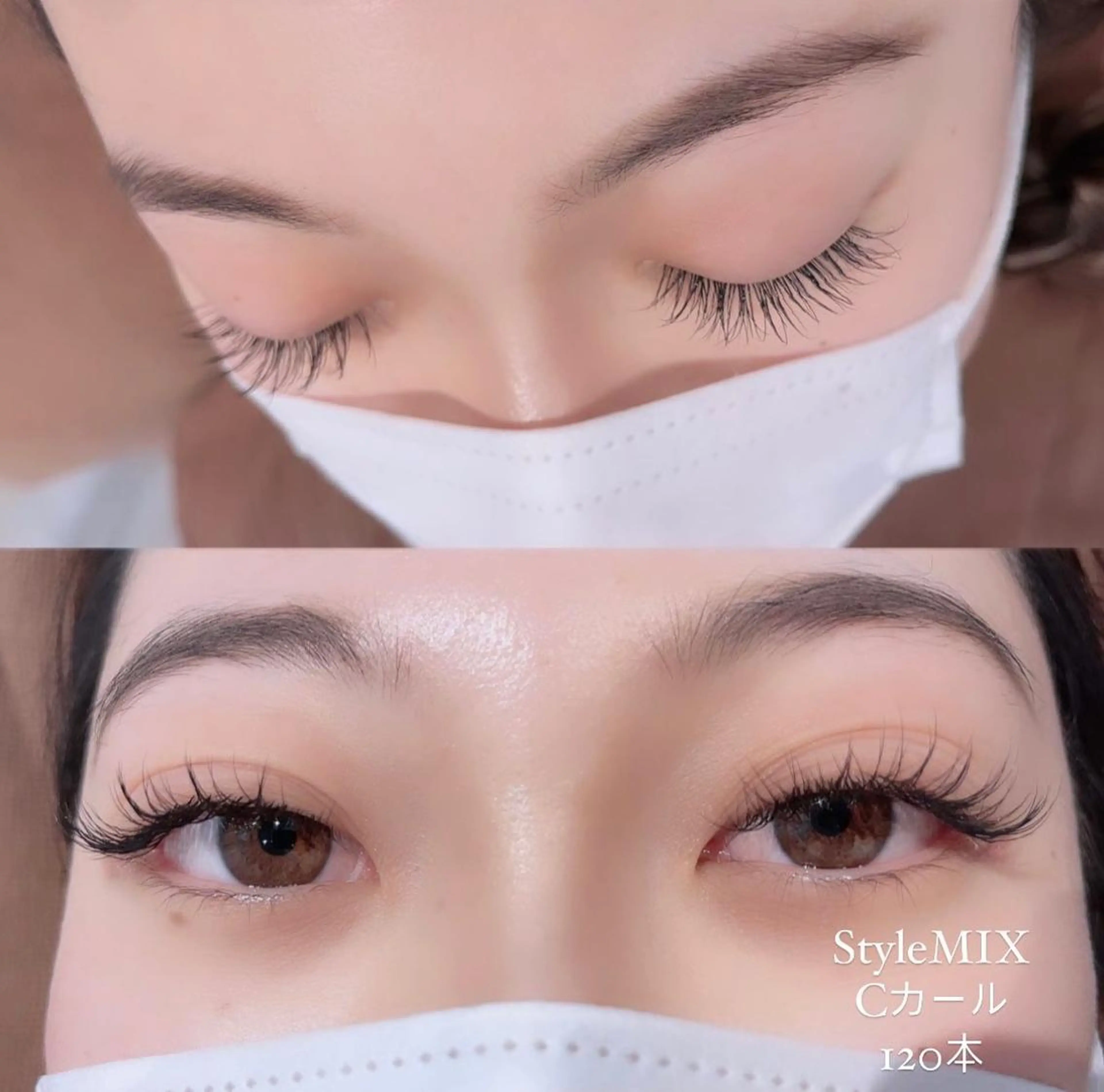 マツエク・マツパ 透明感ハイトーン🦄 キラ🌈のヘアスタイル