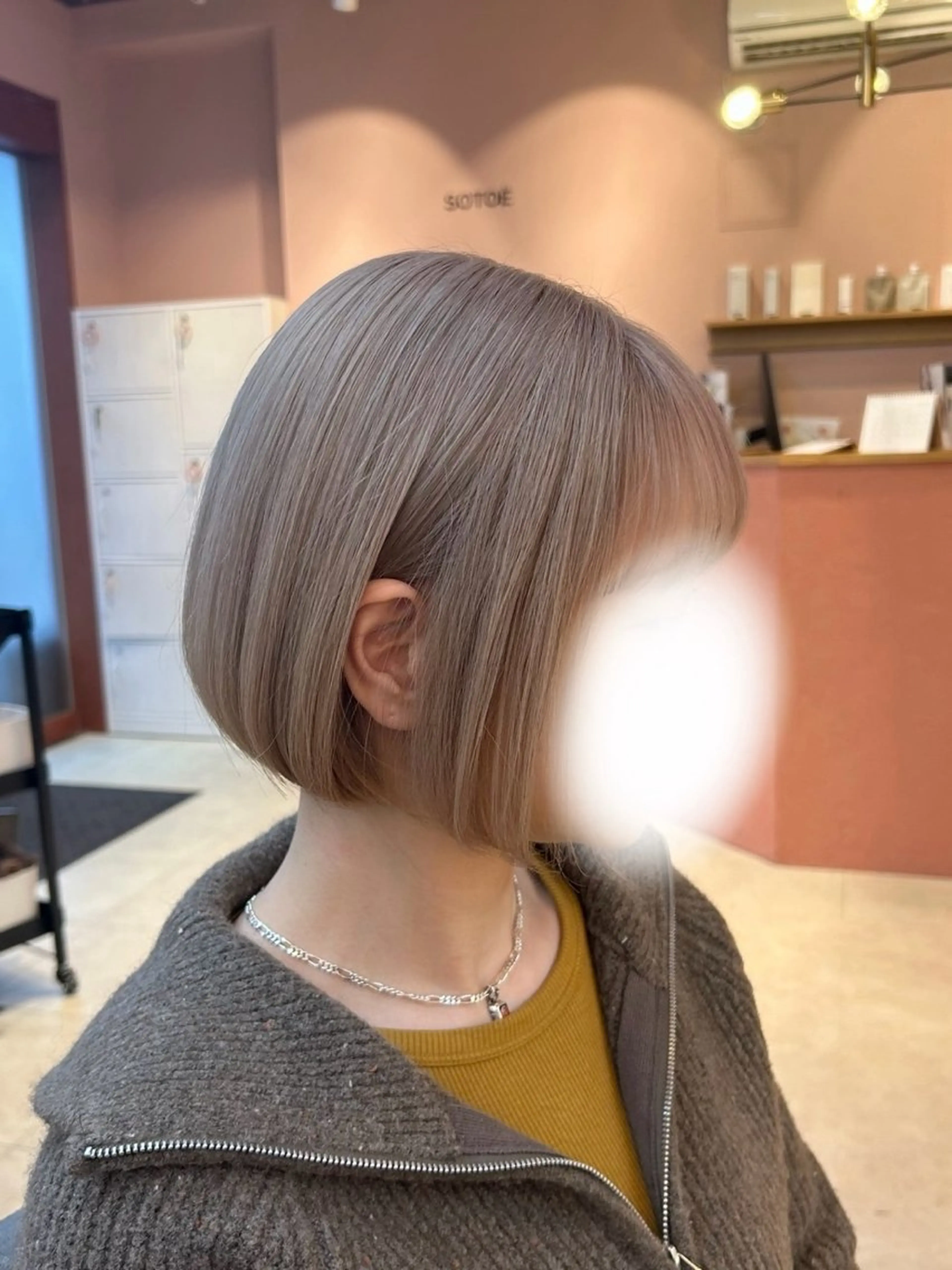 ショート カラー 透明感カラー 韓国風ヘア トリートメント ·.⟡ 福田 彩乃 透明感カラー🪄🩵のヘアスタイル