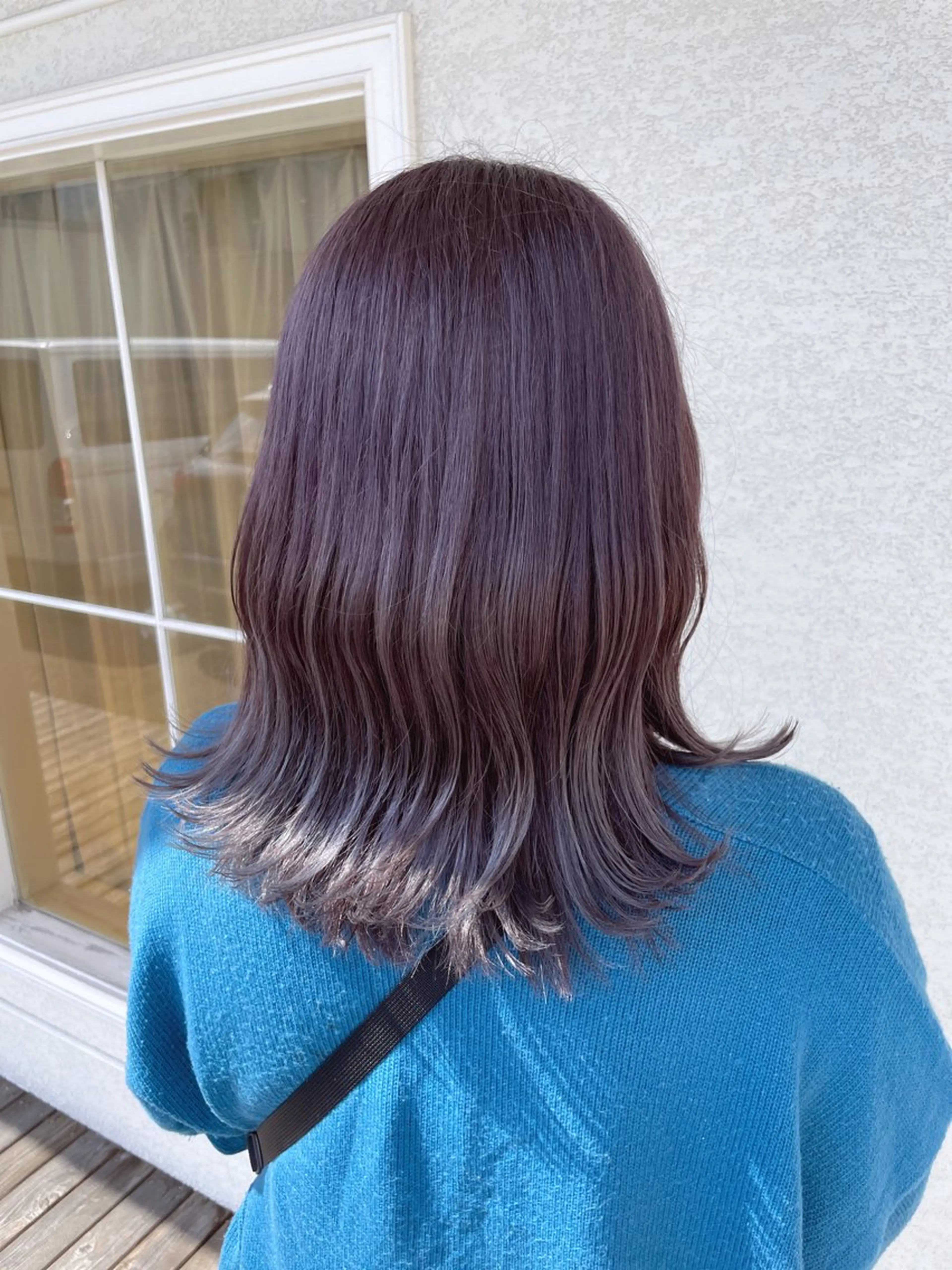 ミディアム カラー 村上 ななみのヘアスタイル