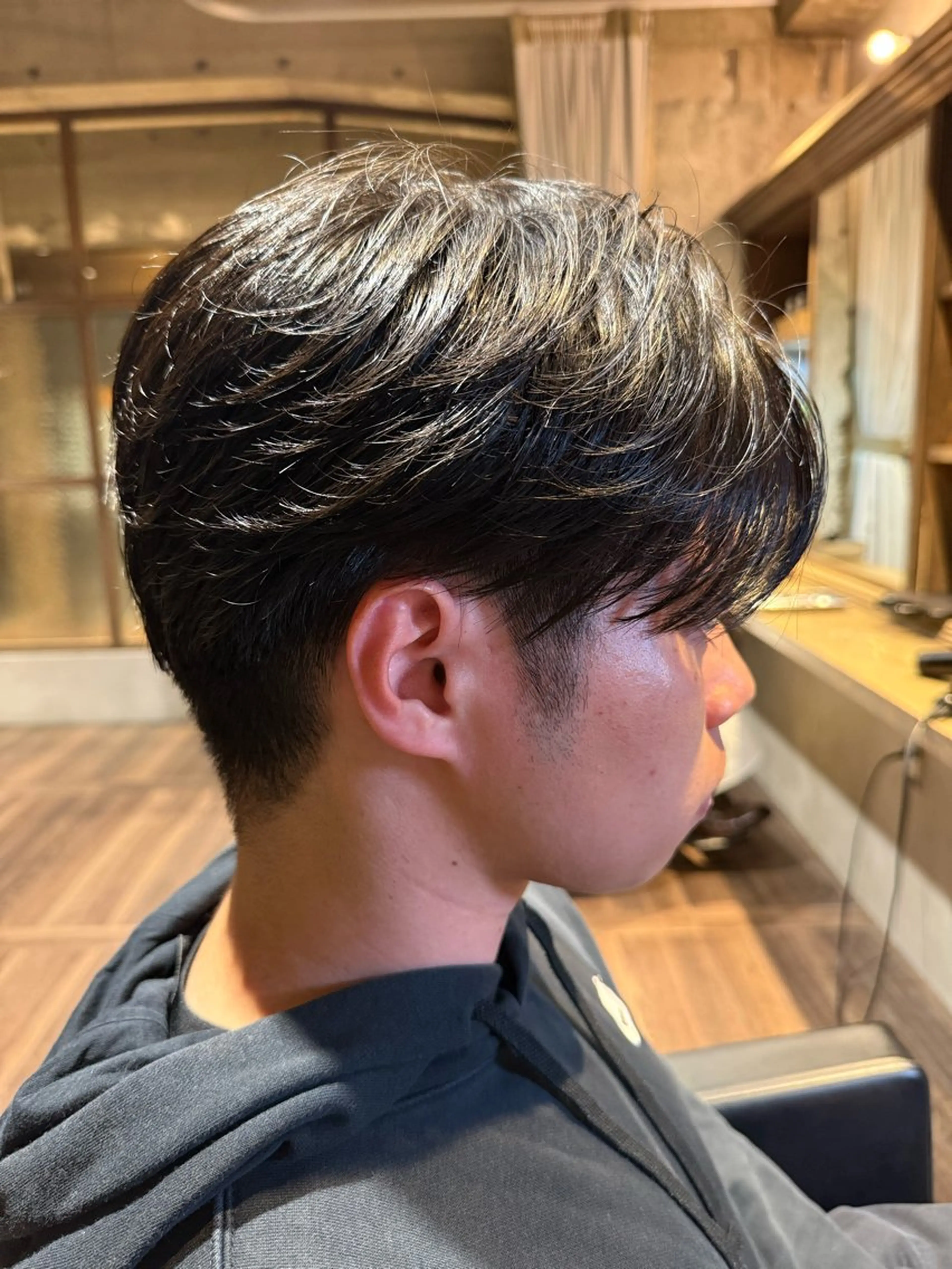 ショート パーマ メンズ ビジネス ショートヘア カット メンズ/佐藤 恒輝のヘアスタイル