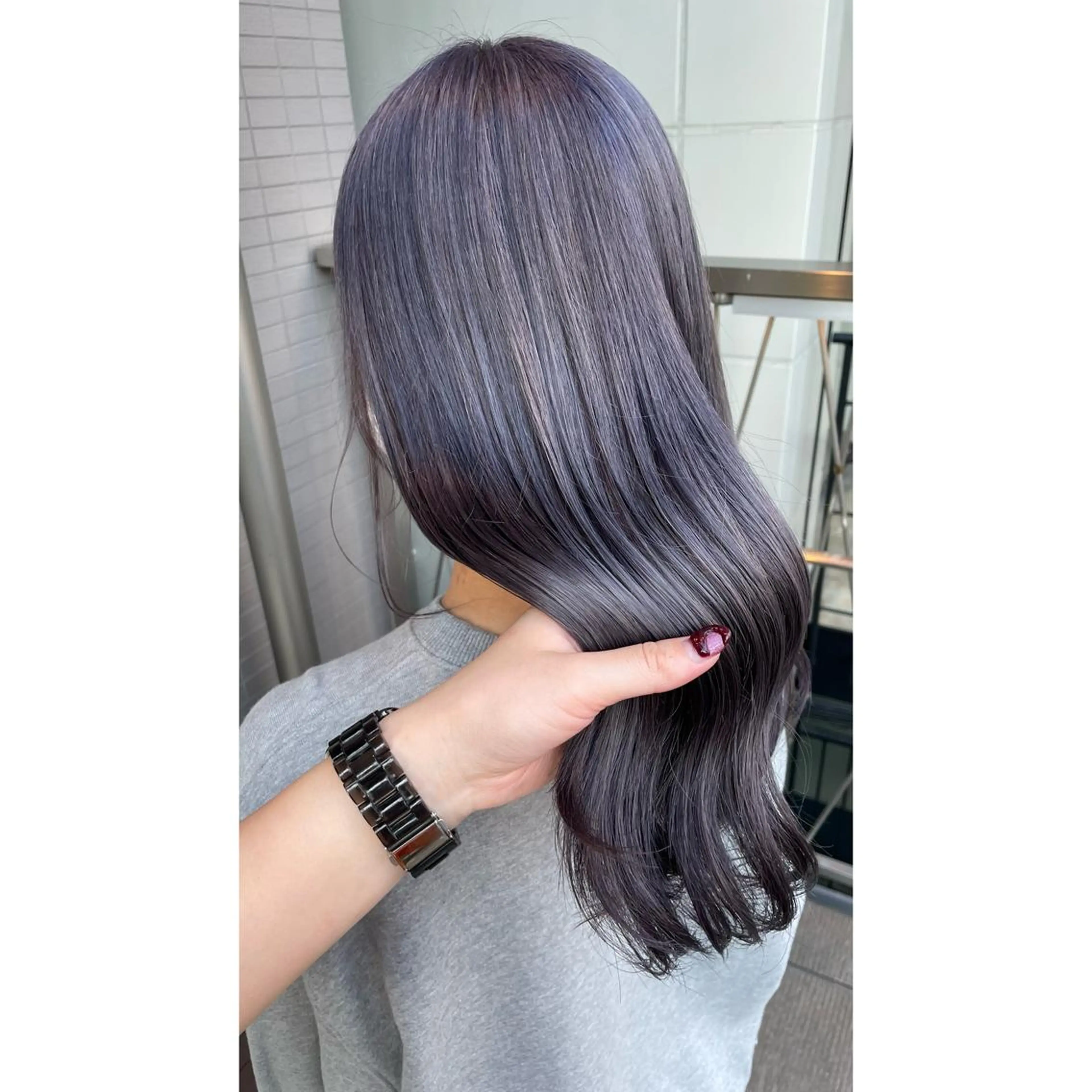 ロング カラー ヘアカラー トリートメント 梅田/髪質改善カラー ❄︎ mikiのヘアスタイル