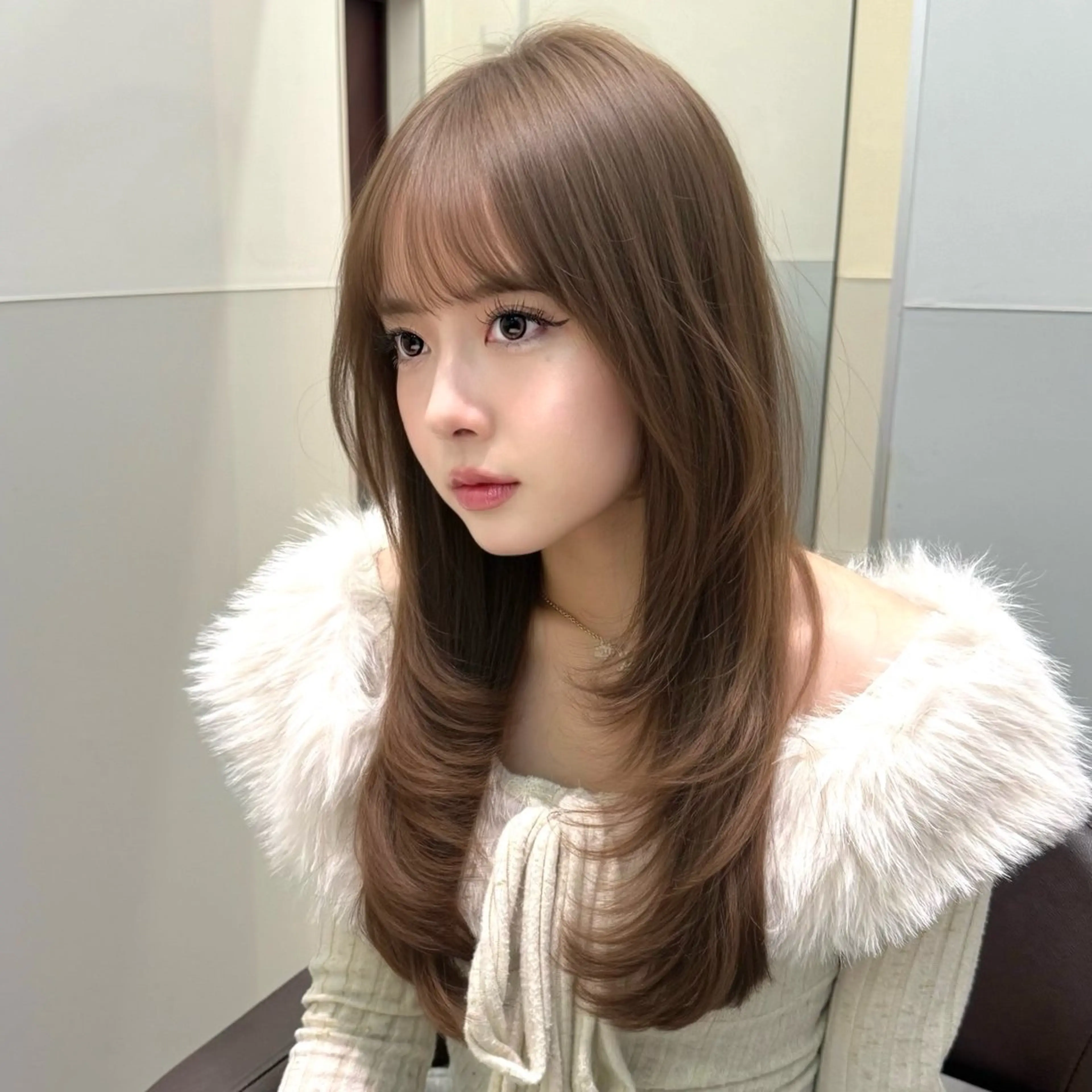 ミディアム カット ヘアカラー トリートメント SALOWIN銀座六丁目店所属・️🫧レイヤーカット 銀座/れいか️️🫧のヘアスタイル