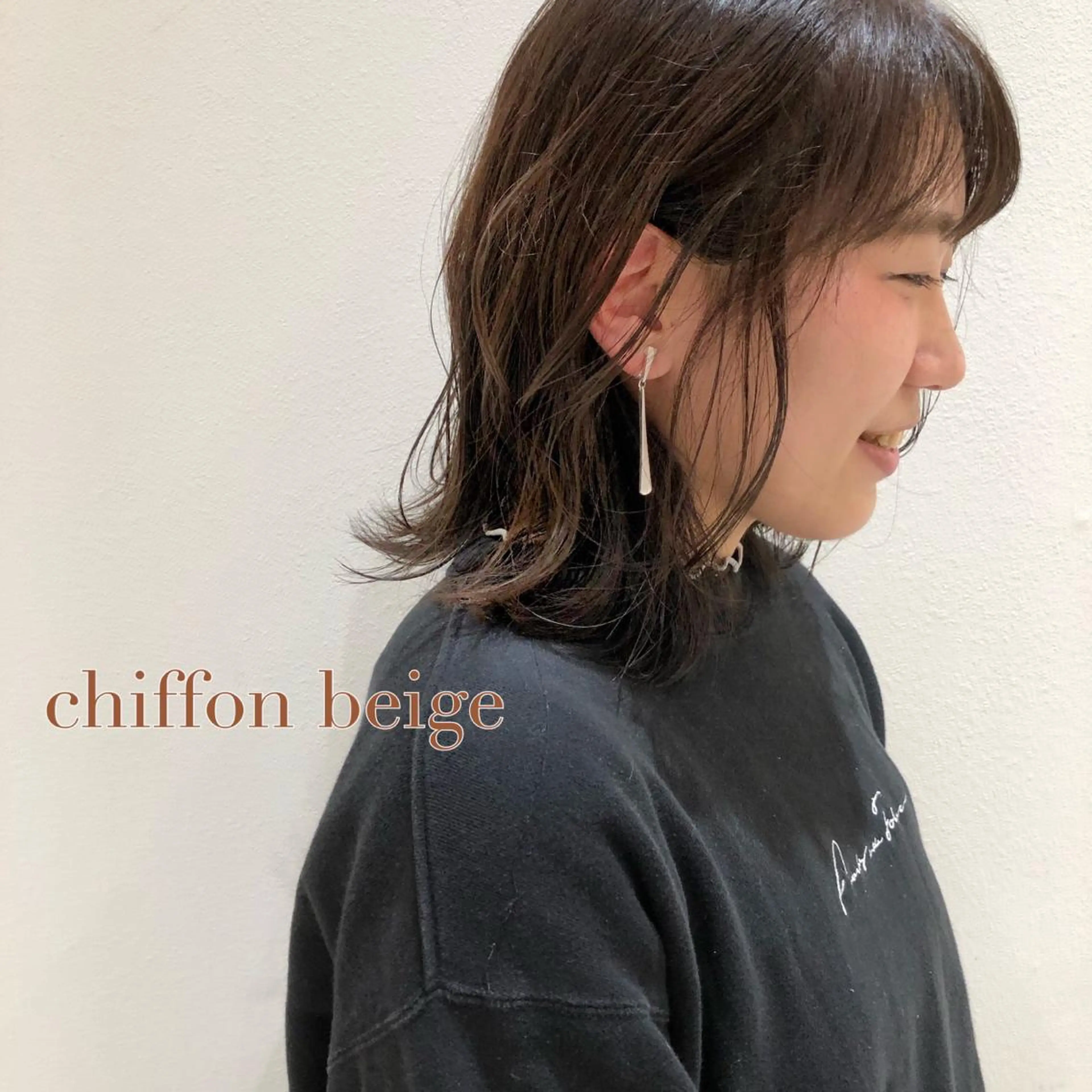 セミロング カラー ベージュカラー ブラウンカラー オレンジ ktwo/難波 /似合わせ/木浦のヘアスタイル