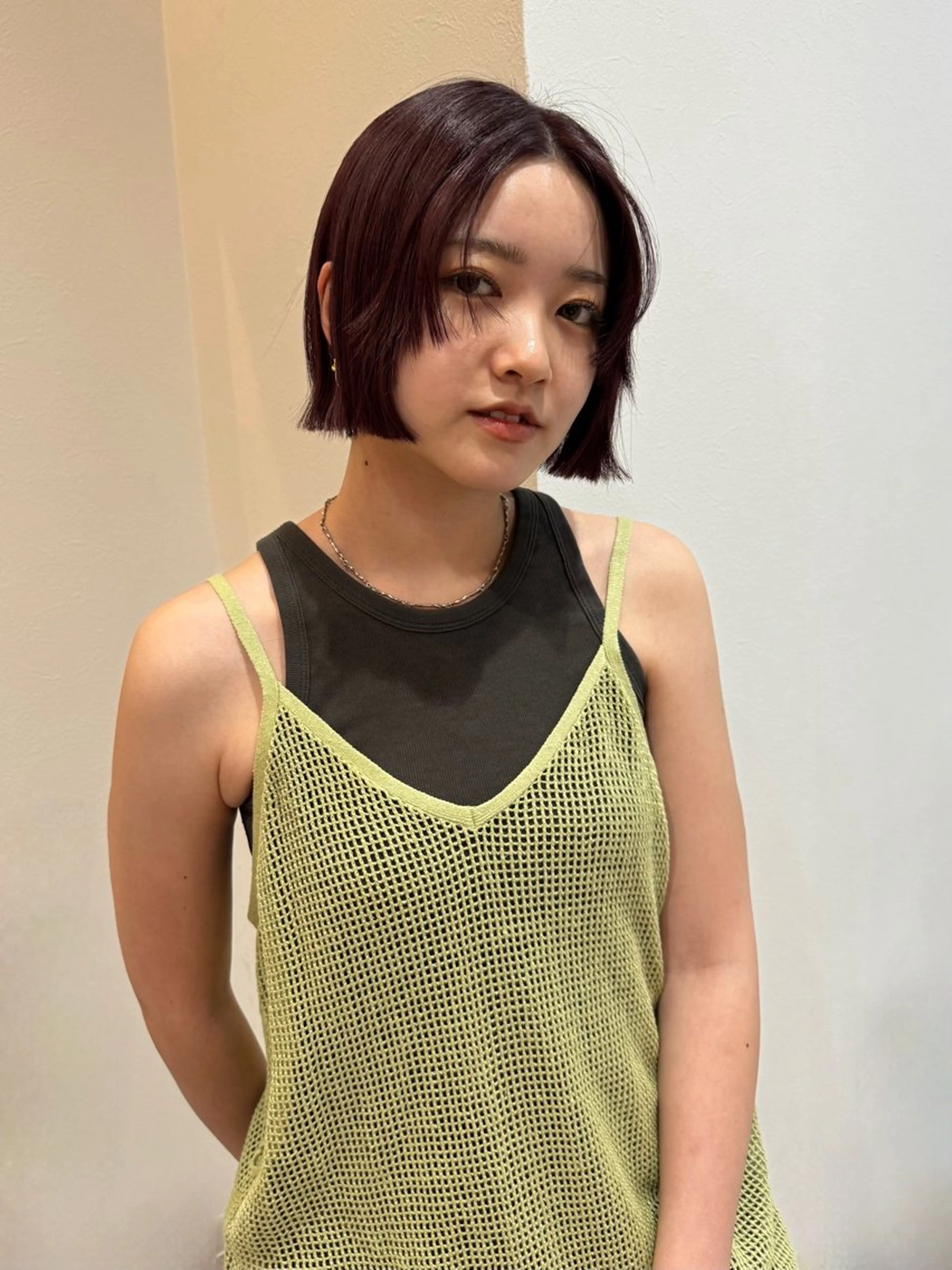 ショート カラー もりしま あやかのヘアスタイル