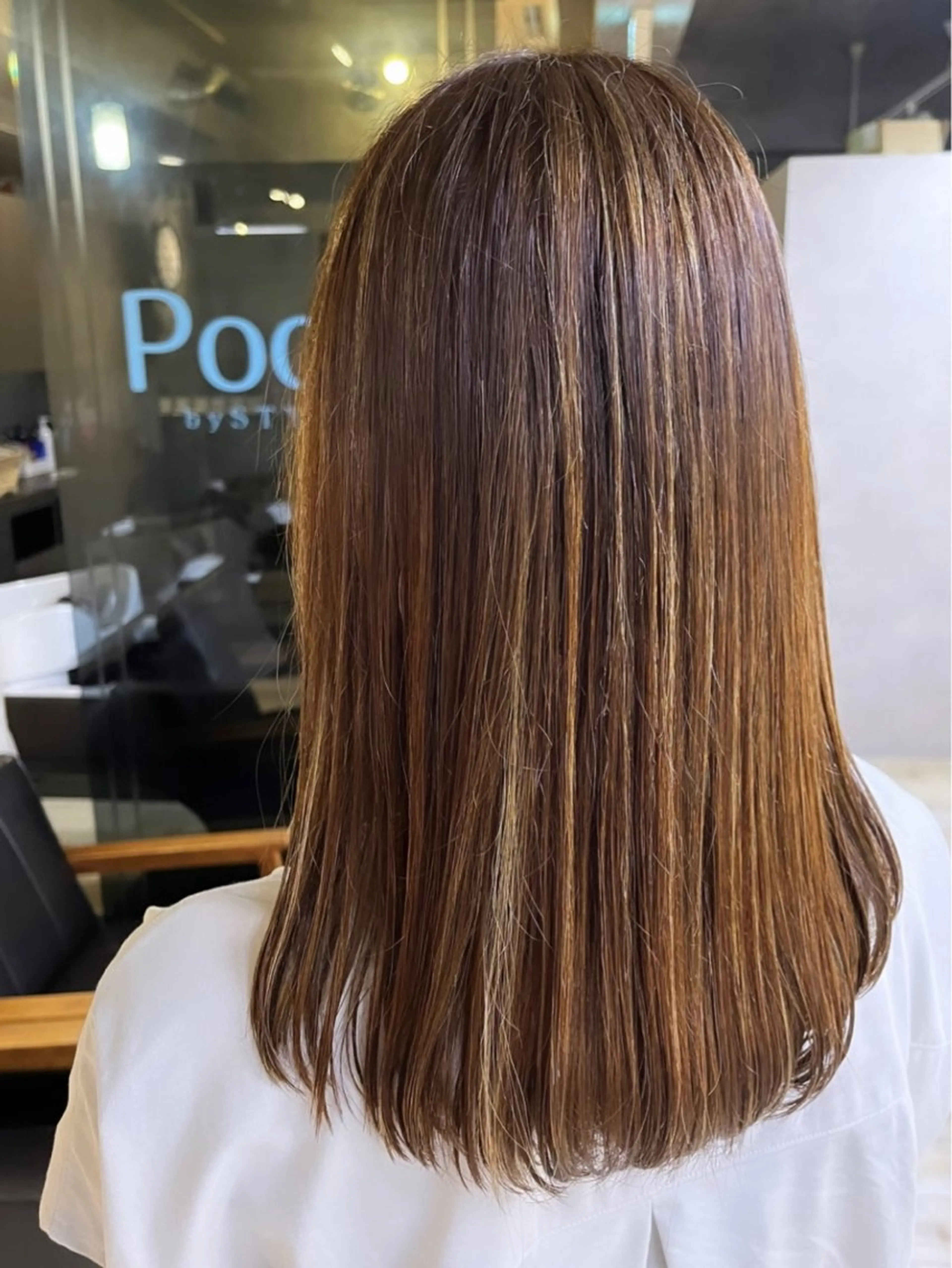 ロング カラー ベージュカラー ハイライトカラー ハイライト カット ヘアカラー ミユウ🌼ブリーチ / ダブルカラーのヘアスタイル