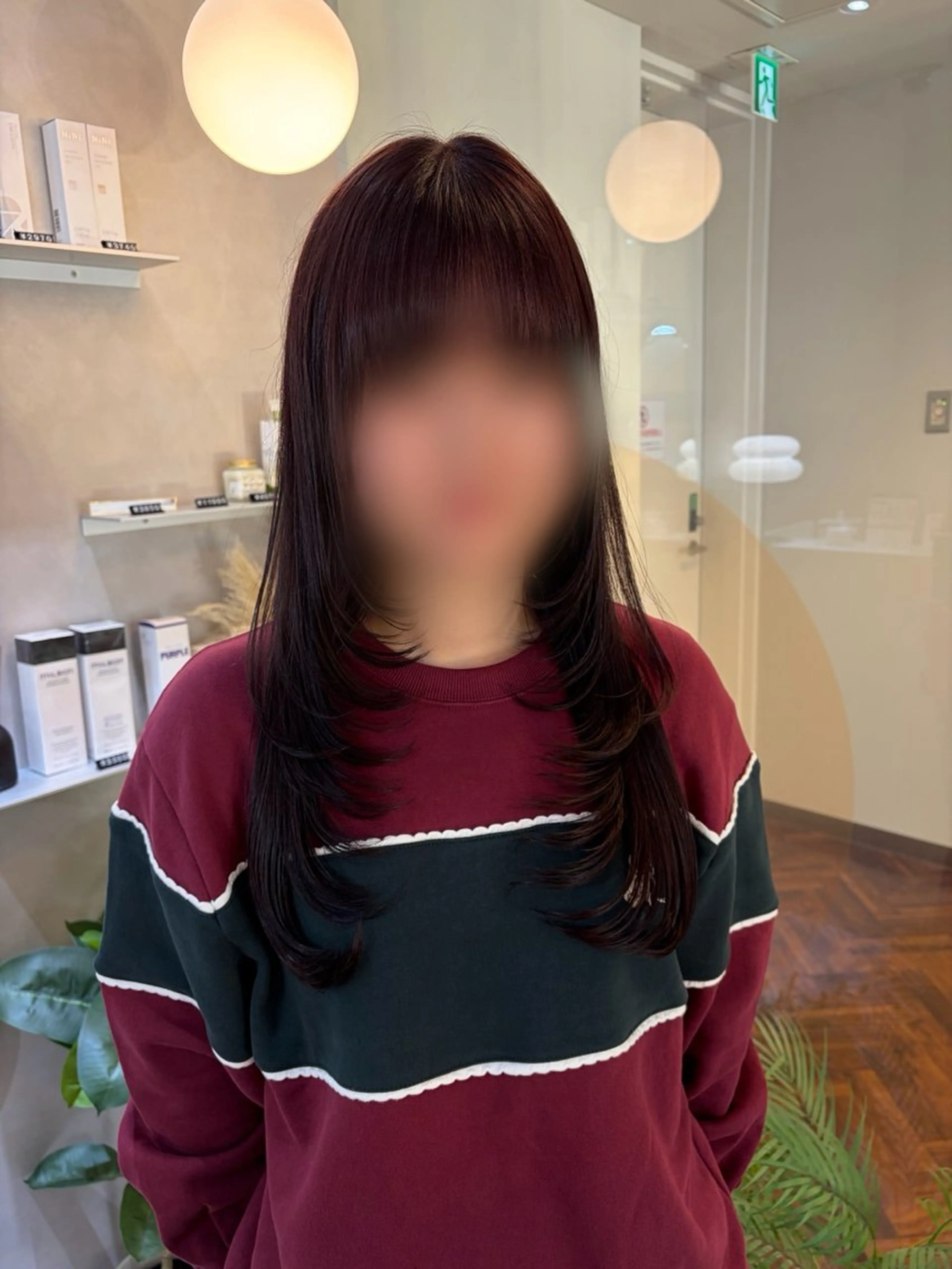 ロング ロングレイヤー ハイレイヤー レイヤーカット ロング カット ヘアカラー トリートメント Ayano🎀似 合わせ×透明感🎀のヘアスタイル