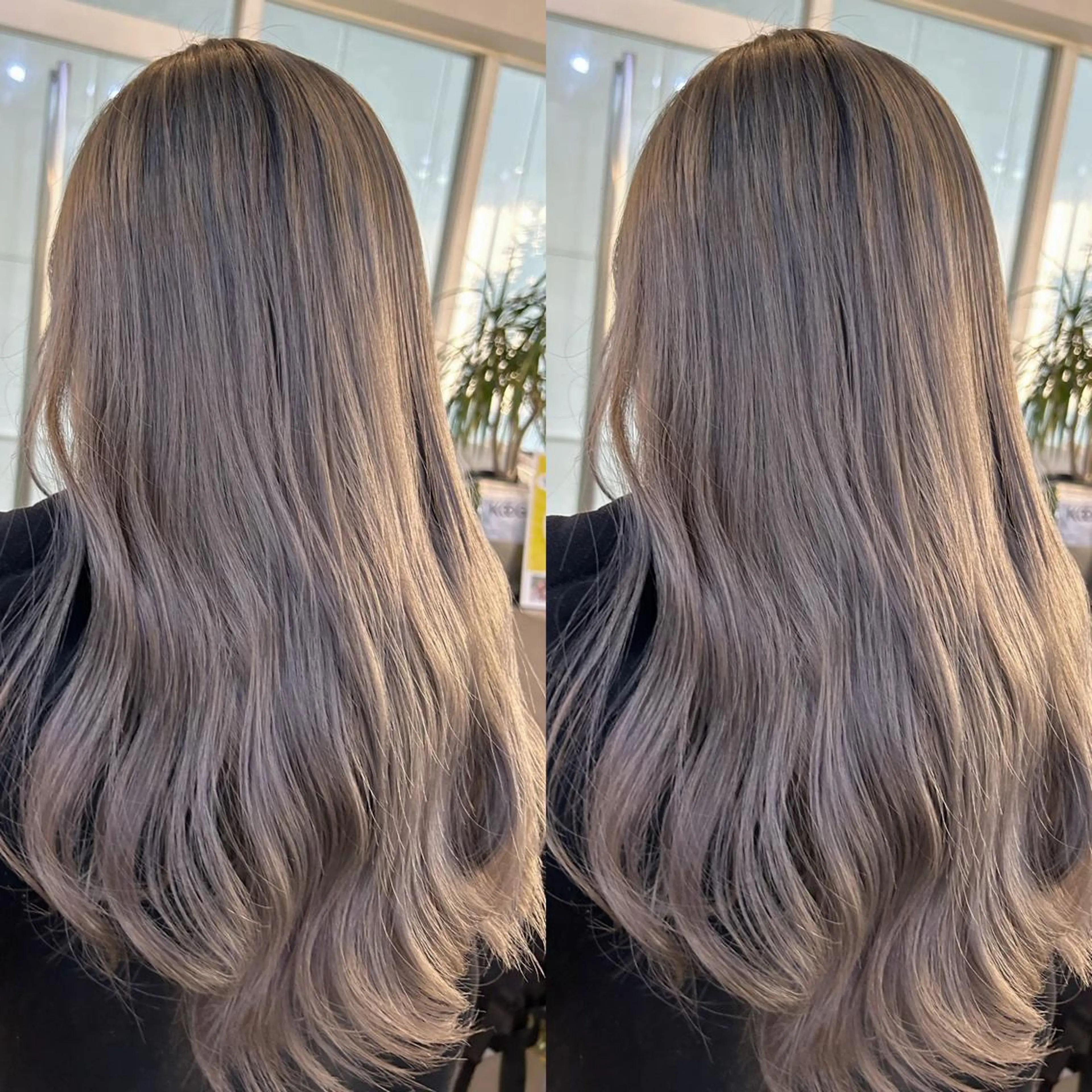 ロング カラー カット ヘアカラー トリートメント yoriダブルカラー 代表すがわらのヘアスタイル