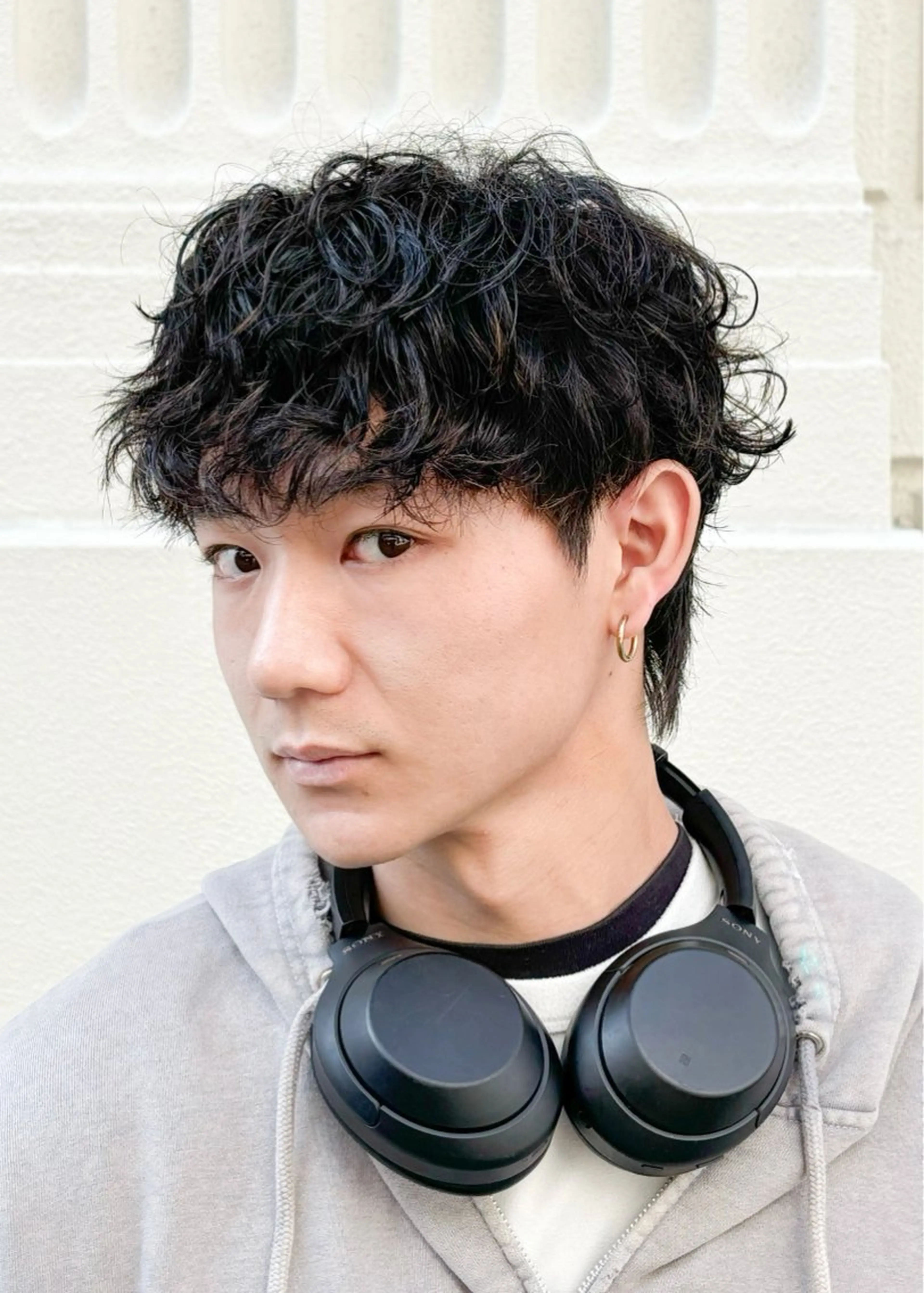 ショート パーマ メンズ メンズパーマ 刈り上げ スパイラルパーマ カット パーマ 三宮メンズカット ヨシイッキのヘアスタイル