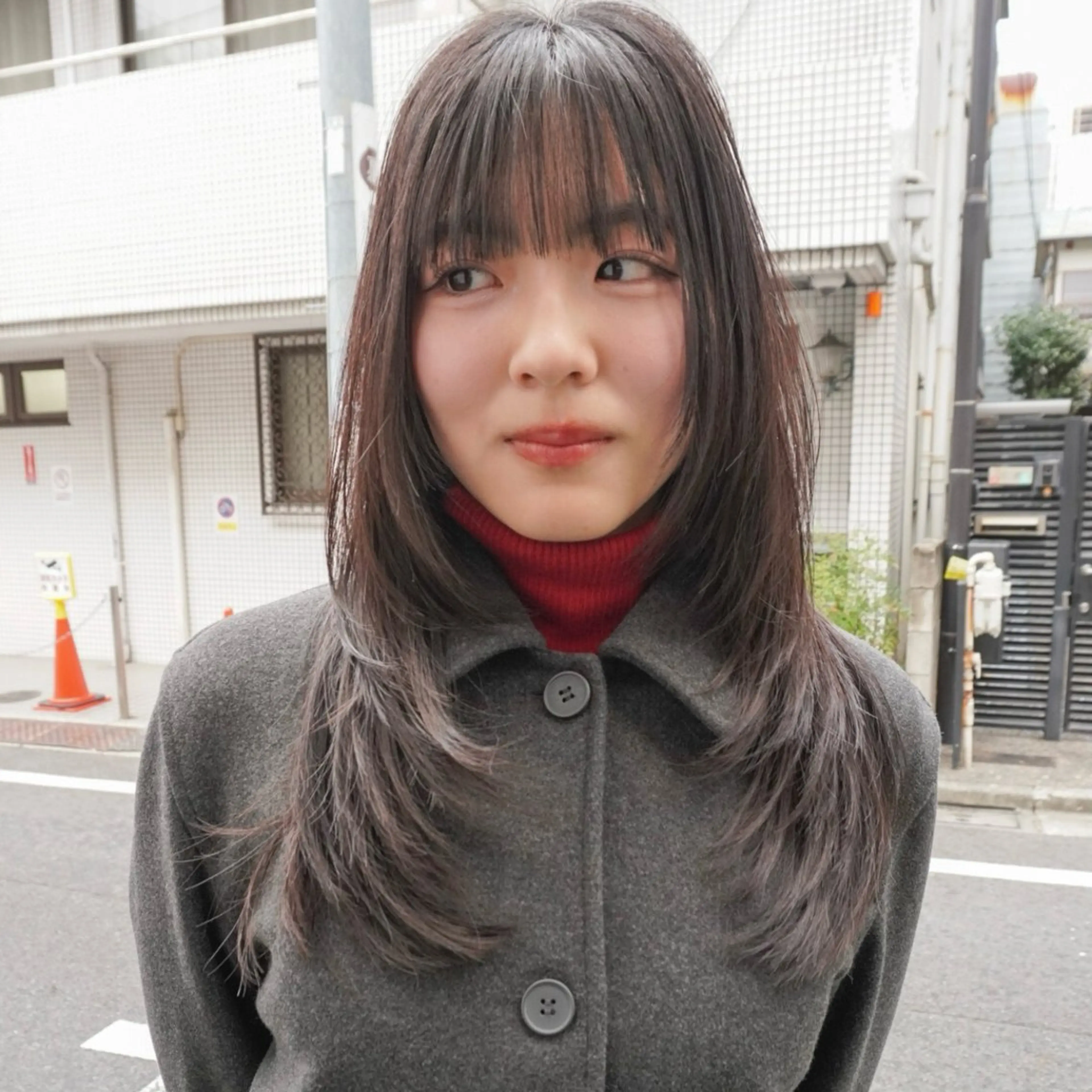 セミロング ハイレイヤー レイヤーカット カット トリートメント メンズヘア/パーマ/ SHOUTOのヘアスタイル