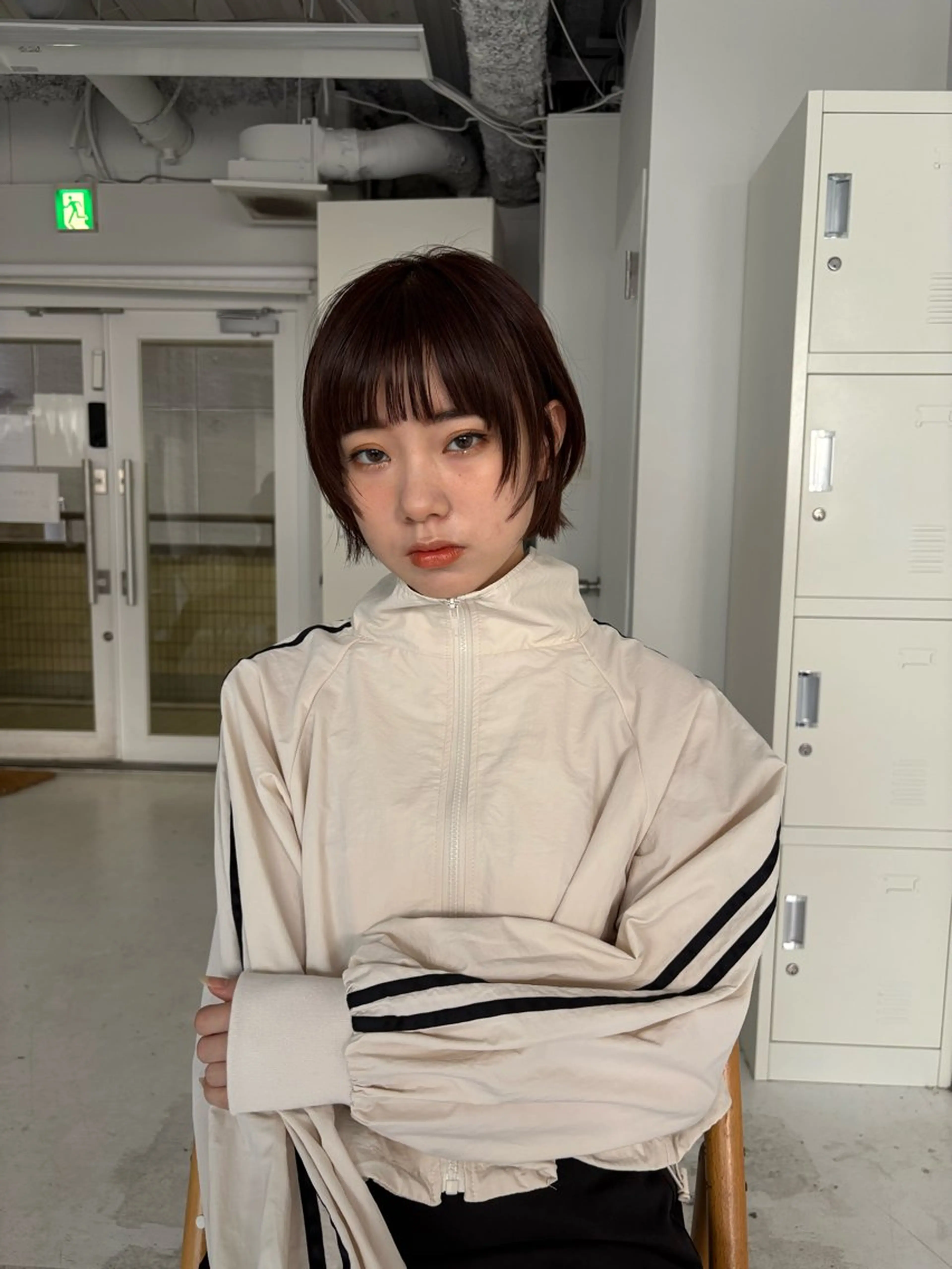 ショート カラー カット ヘアカラー トリートメント 伶風/ボブ/ ハッシュカットのヘアスタイル