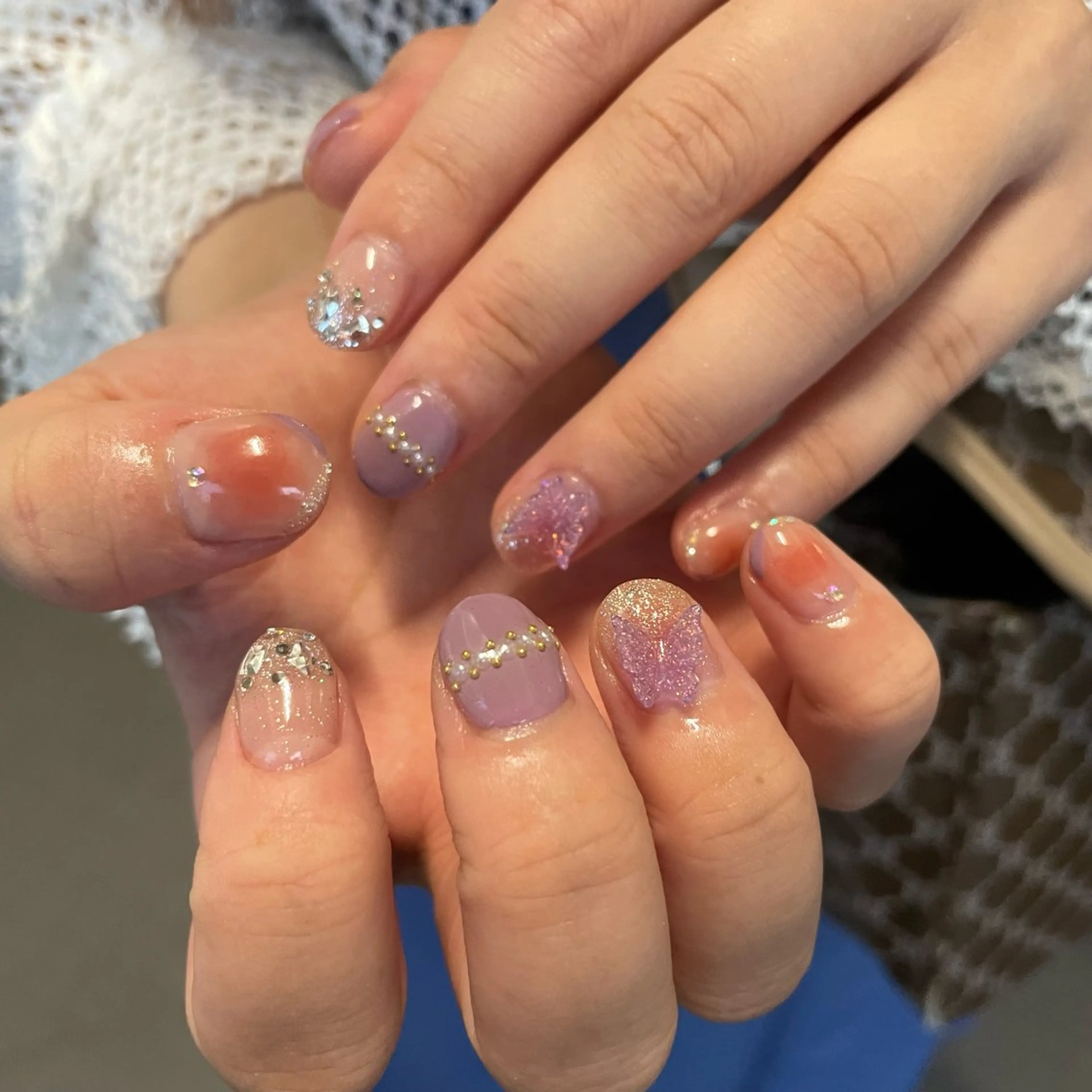 ネイル ハンドネイル カメレオン京橋🌻 草葉由佳のネイルデザイン