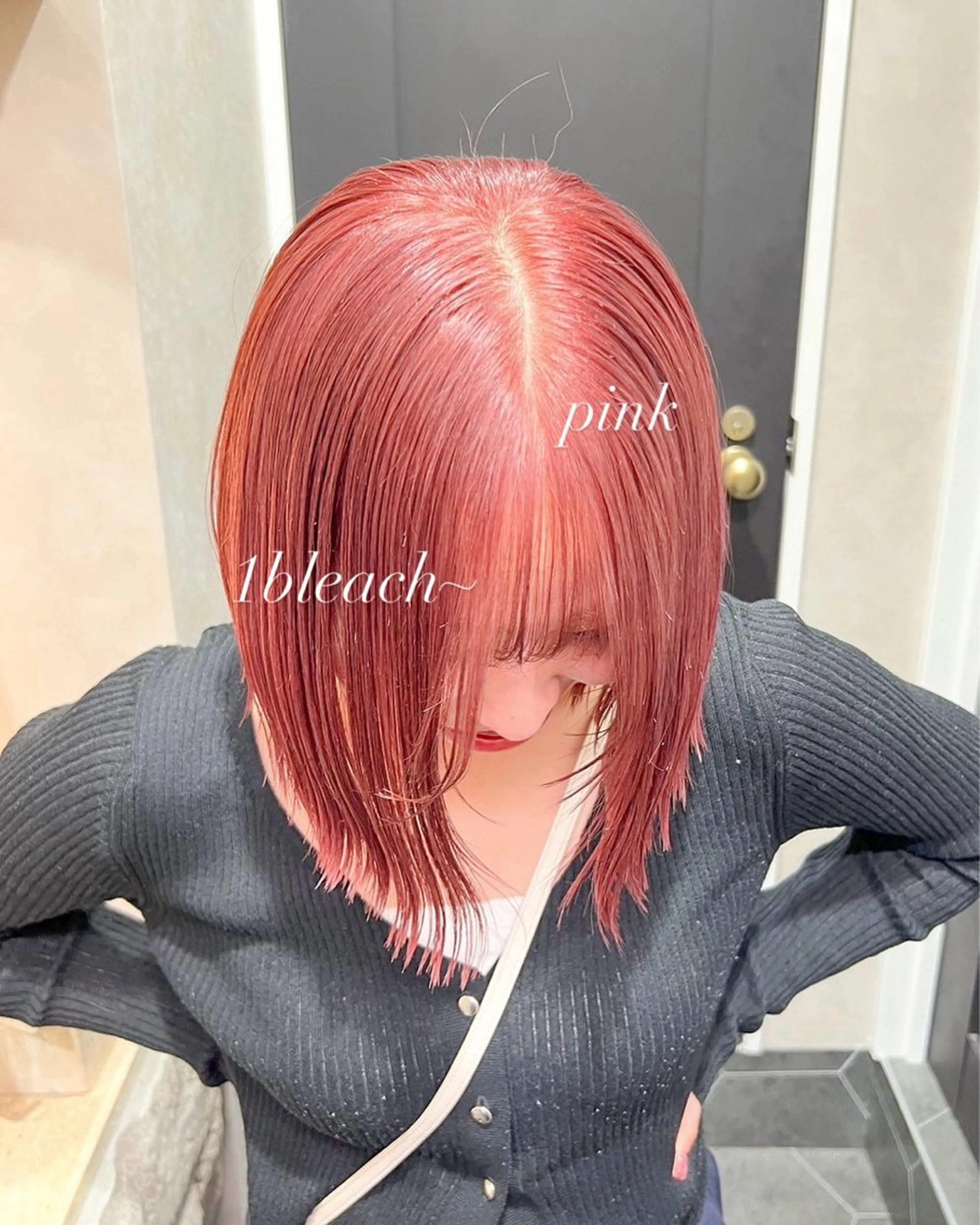 ショート カラー ヘアカラー 🫧艶カラー/ダブル カラー♡/桜🌸のヘアスタイル