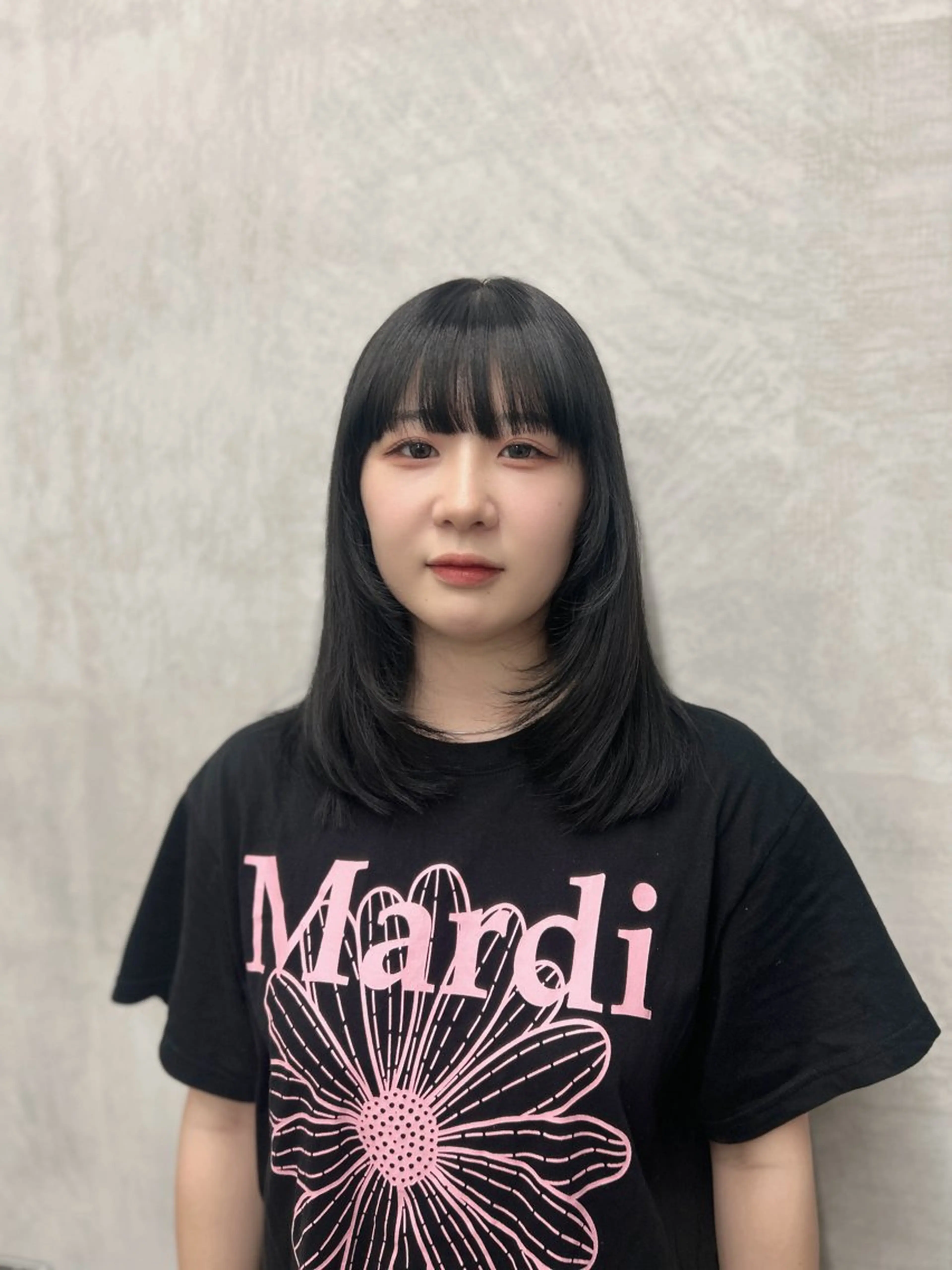 セミロング カラー レイヤーカット ヒナ🎀葛西/ レイヤーカットのヘアスタイル