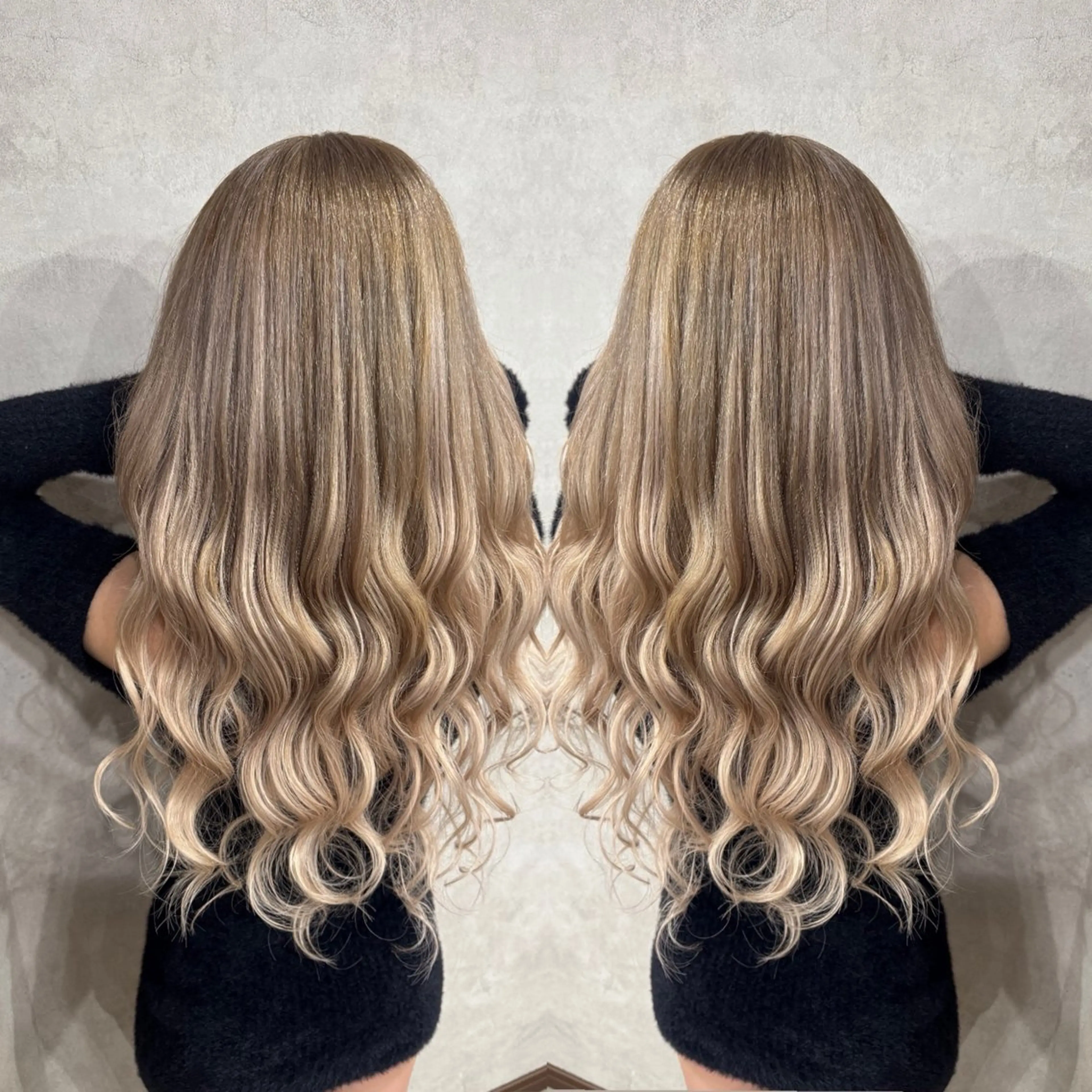 【🍋ブリーチメニュー🍋】根元ブリーチリタッチ➕カラーの写真