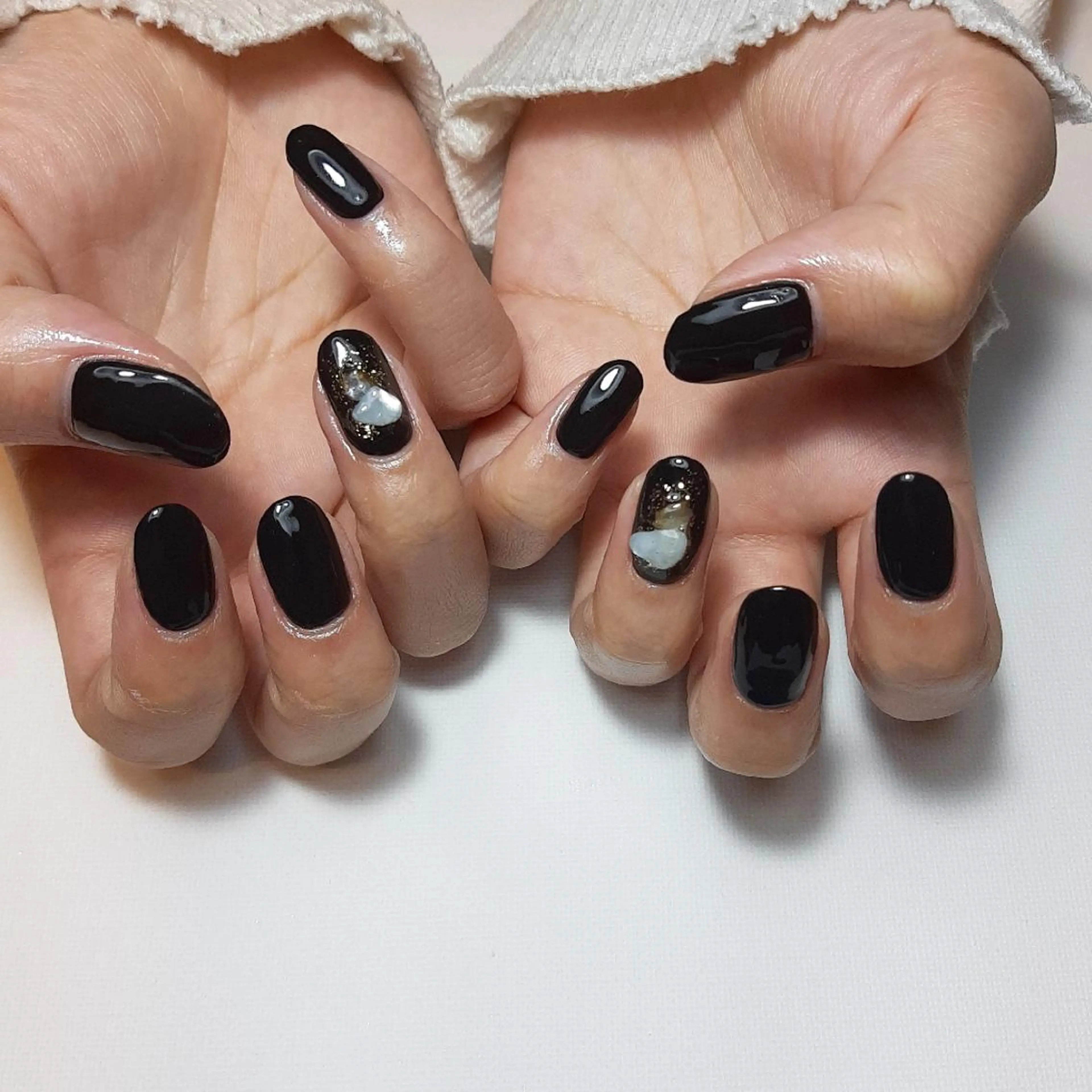 ネイル 成人式 ワンカラーネイル owlnail /持込みデザイン専門のネイルデザイン